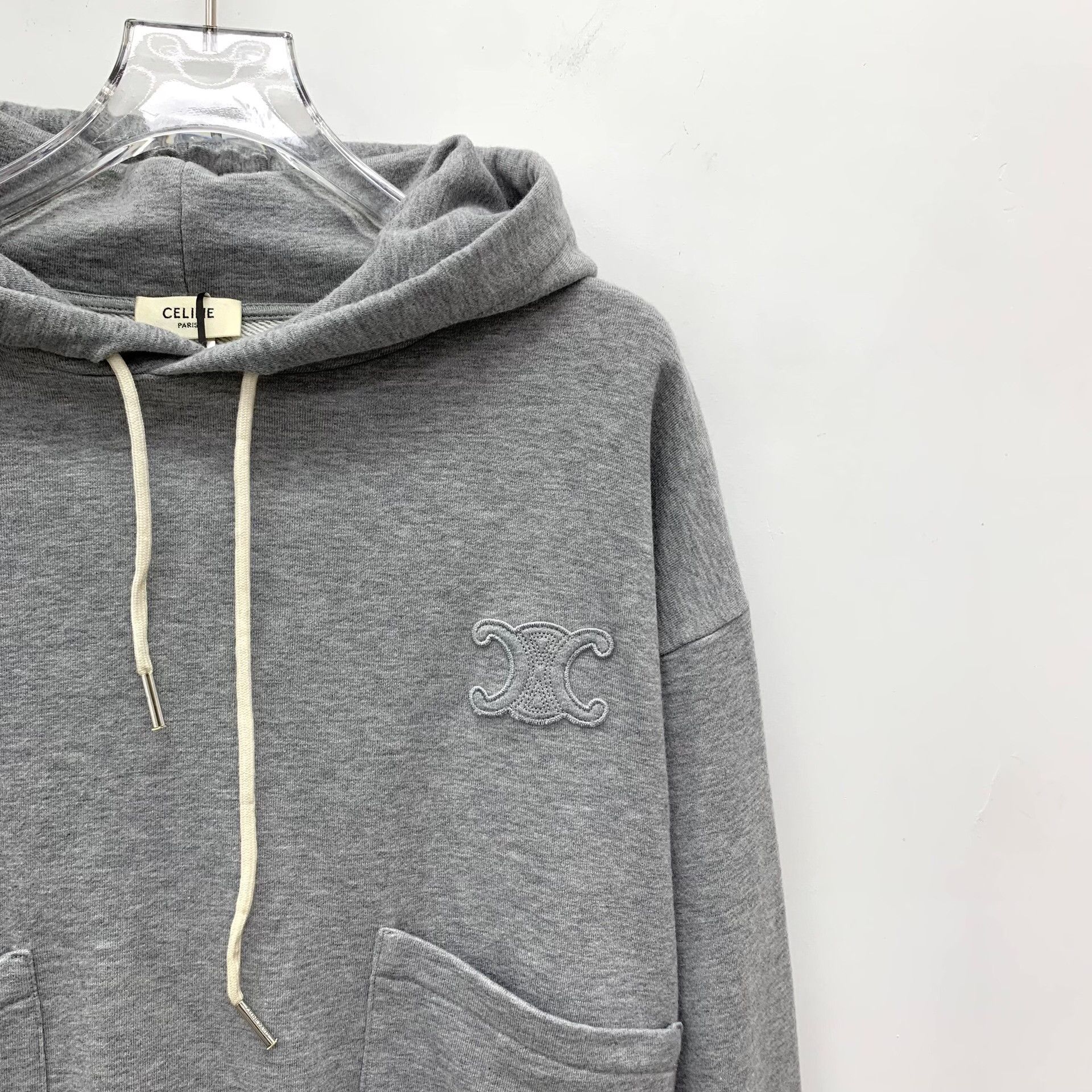 Celine Celine Triomphe Embroidered Hoodie M Size US M / EU 48-50 / 2 - 4 Thumbnail