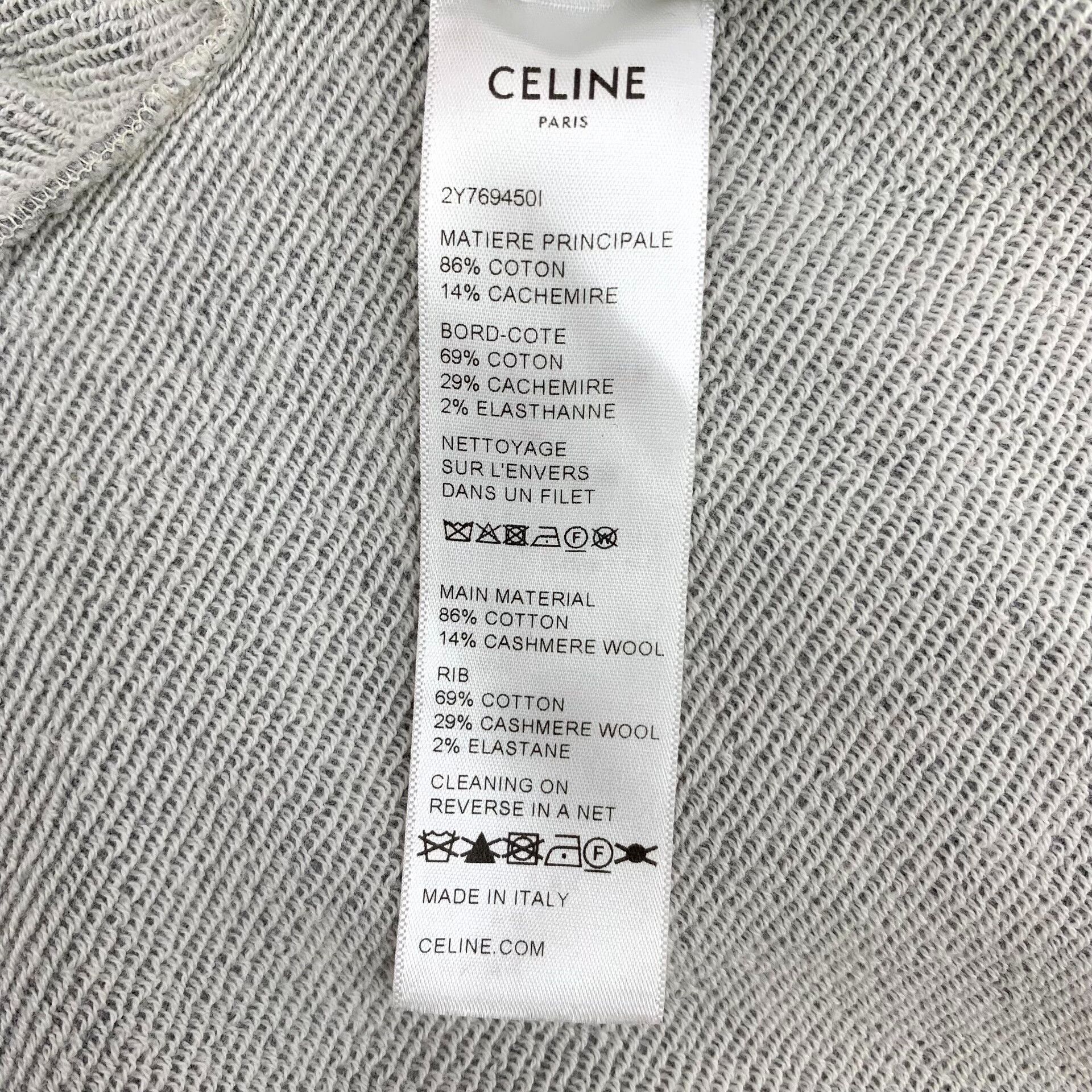Celine Celine Triomphe Embroidered Hoodie M Size US M / EU 48-50 / 2 - 9 Thumbnail