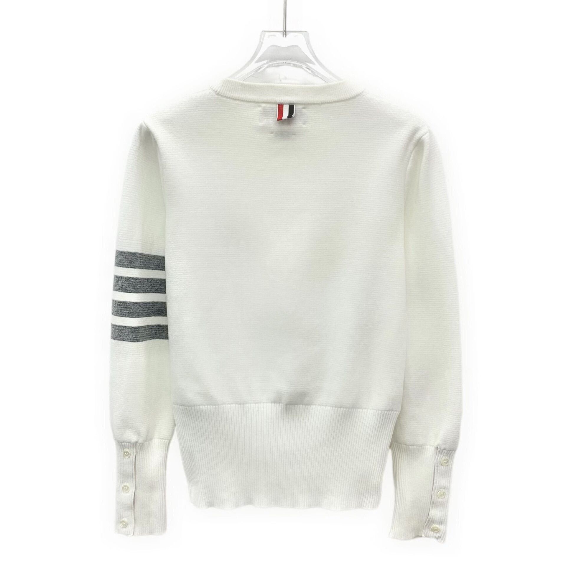 Thom Browne Thom Browne 4-Bar Stripe Cotton Sweater 40 Size US XXS / EU 40 - 3 Thumbnail