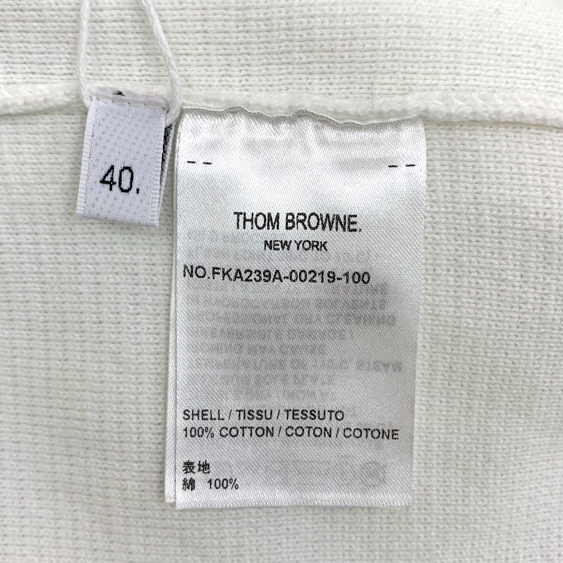Thom Browne Thom Browne 4-Bar Stripe Cotton Sweater 40 Size US XXS / EU 40 - 7 Thumbnail
