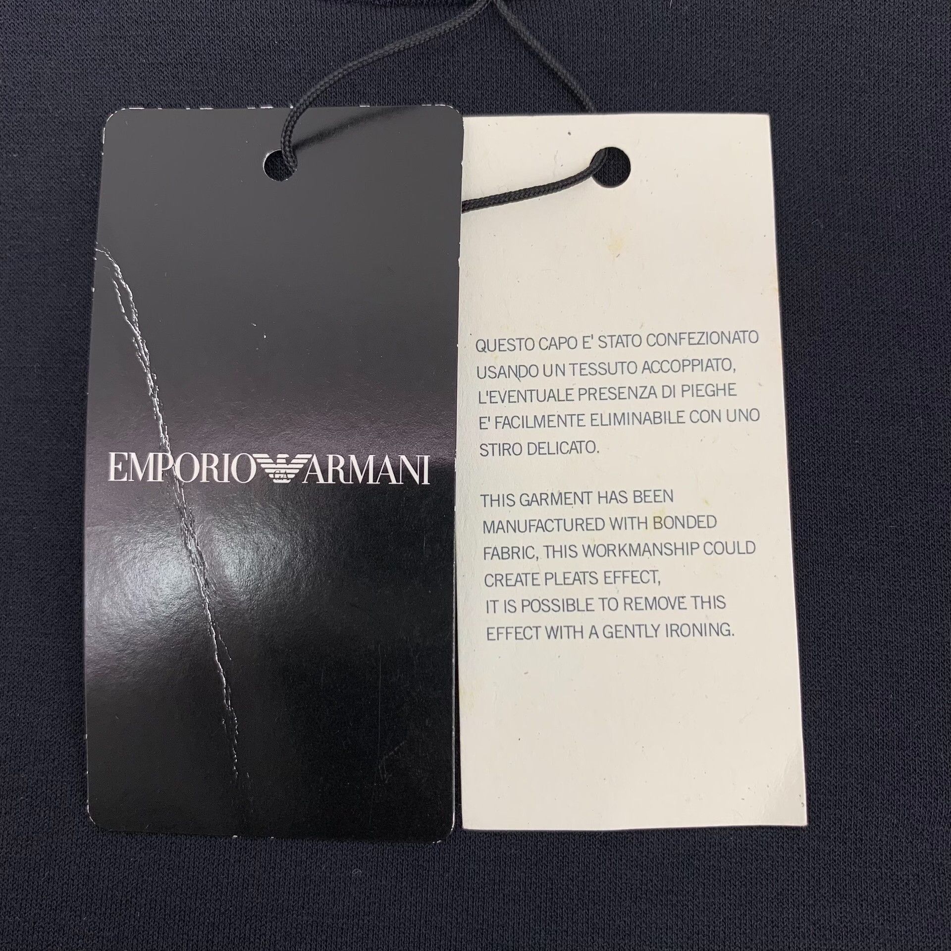 Emporio Armani Emporio Armani Script Logo Sweatshirt Size M Size US M / EU 48-50 / 2 - 8 Thumbnail