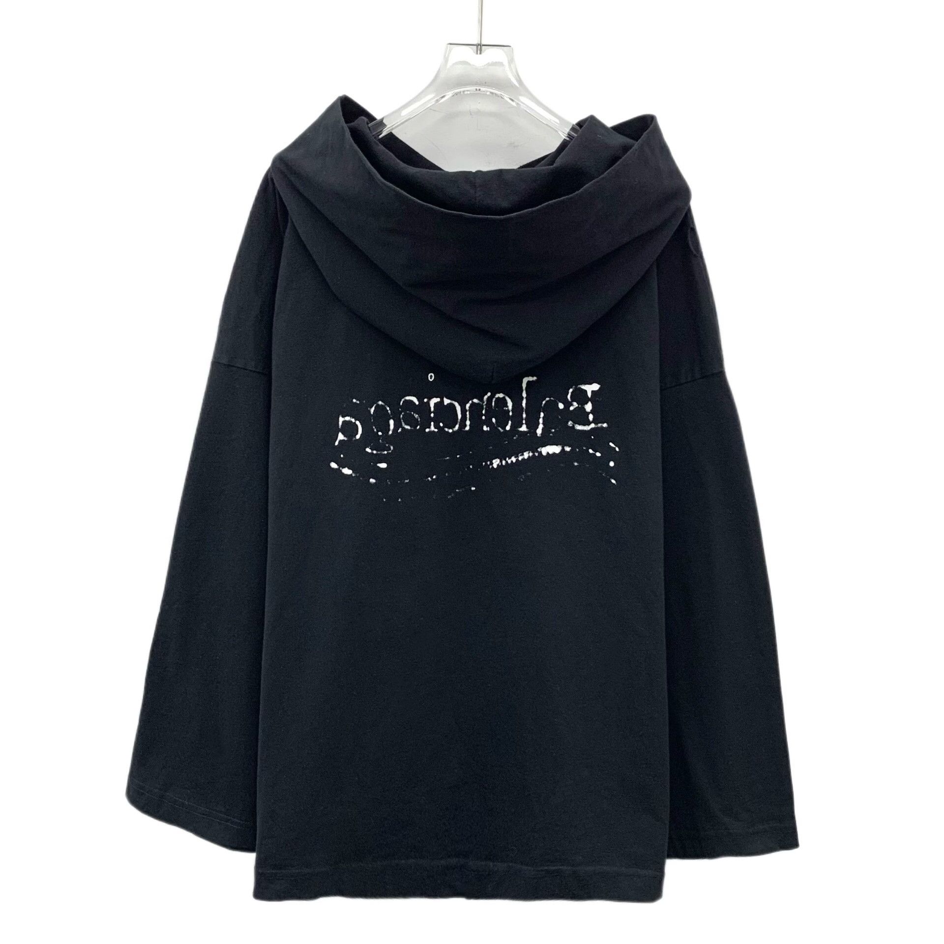 Balenciaga Balenciaga Wavy Logo Hoodie M Size US M / EU 48-50 / 2 - 3 Thumbnail