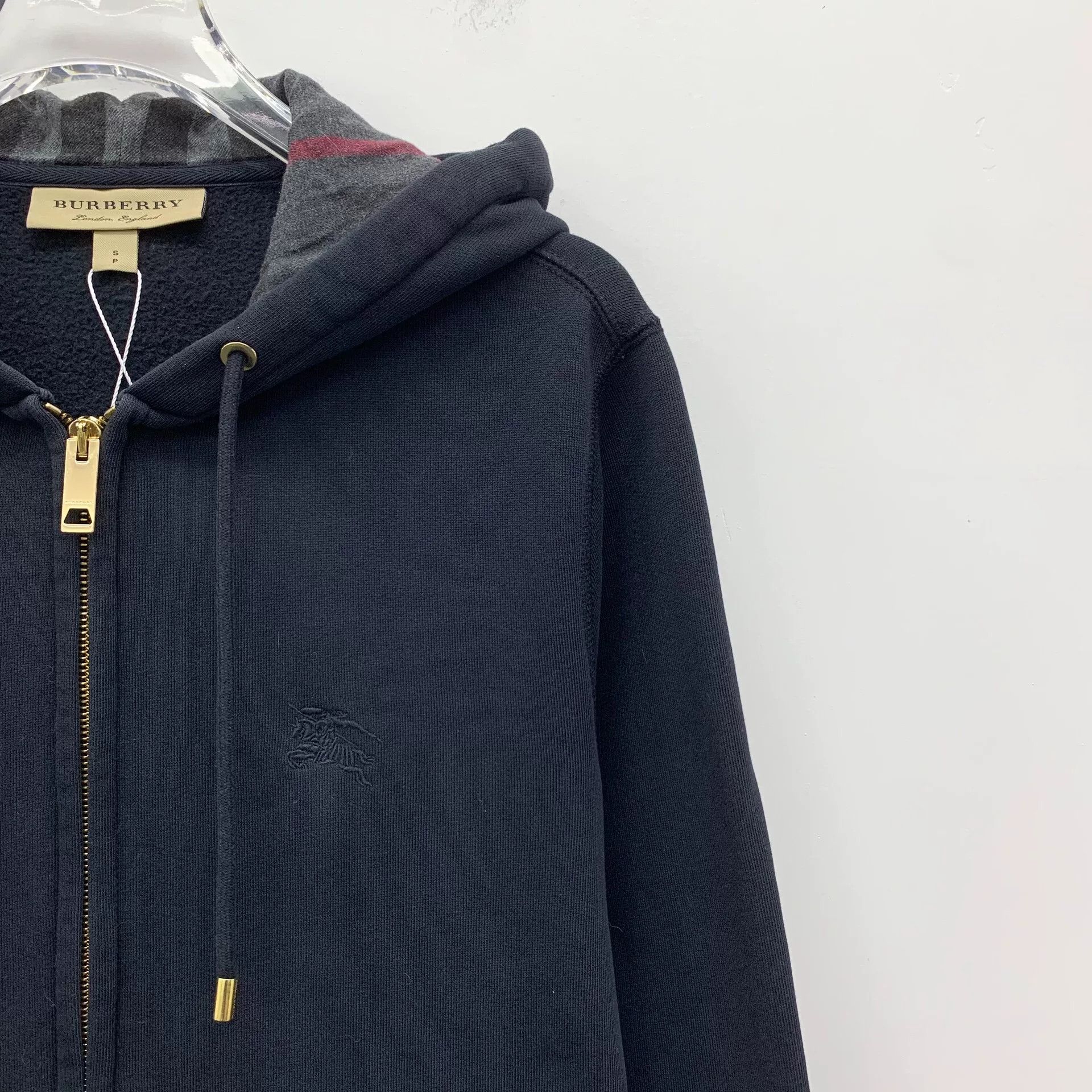 Burberry Burberry Embroidered Knight Zip Hoodie Size S Size US S / EU 44-46 / 1 - 4 Thumbnail