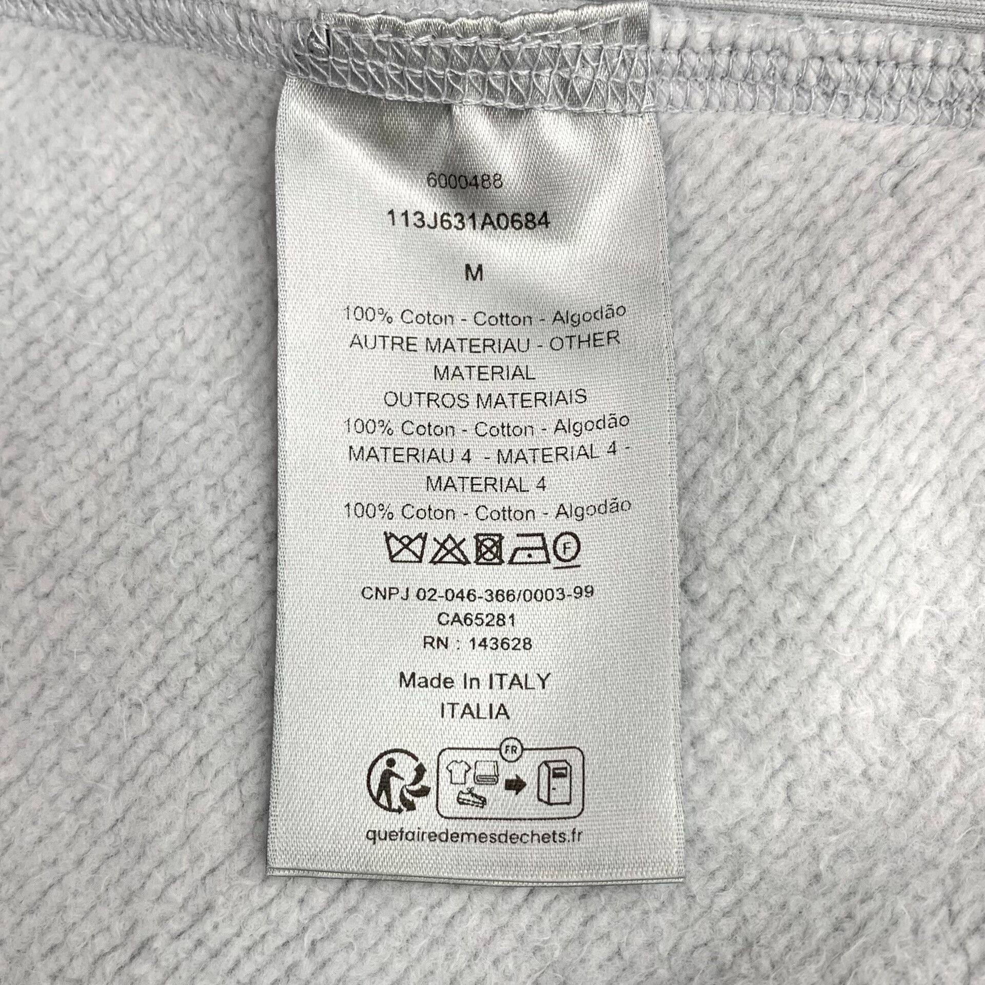 Dior Dior Oblique Jacquard Cotton Hoodie Size M Size US M / EU 48-50 / 2 - 8 Thumbnail
