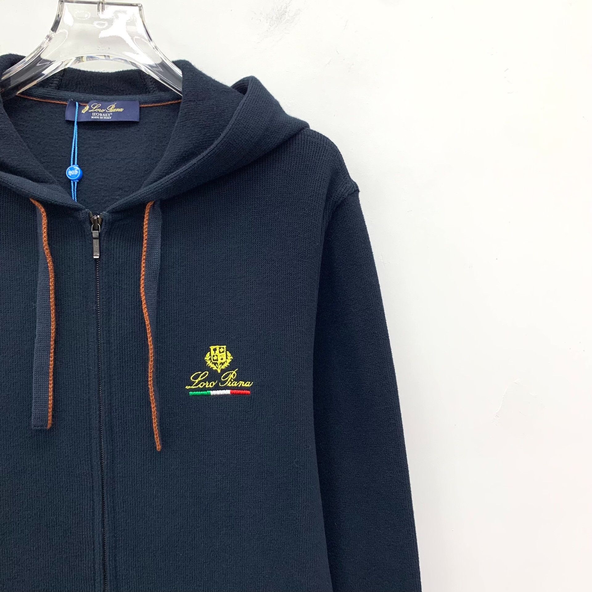 Loro Piana Loro Piana Horsey Embroidered Logo Zip Hoodie US M Size US M / EU 48-50 / 2 - 4 Thumbnail