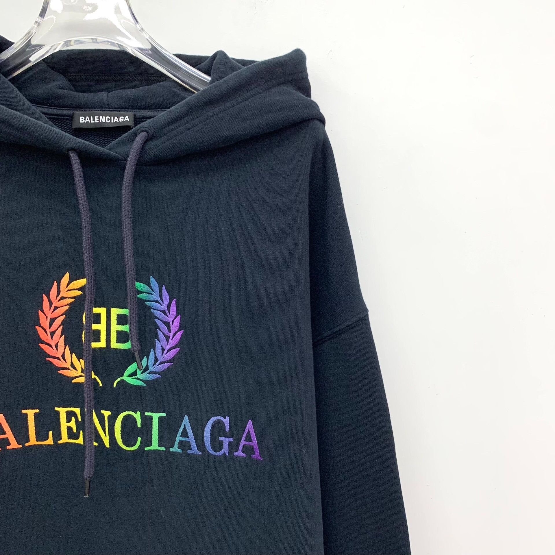 Balenciaga Balenciaga Rainbow Logo Hoodie Size L Size US L / EU 52-54 / 3 - 4 Thumbnail