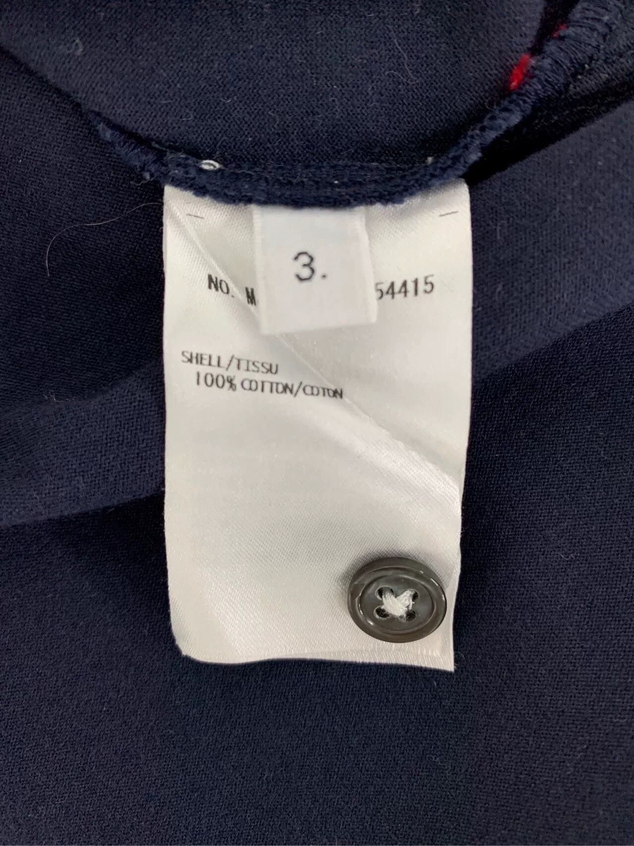 Thom Browne Thom Browne Striped Pocket Navy T-Shirt Size 3 Size US L / EU 52-54 / 3 - 8 Thumbnail