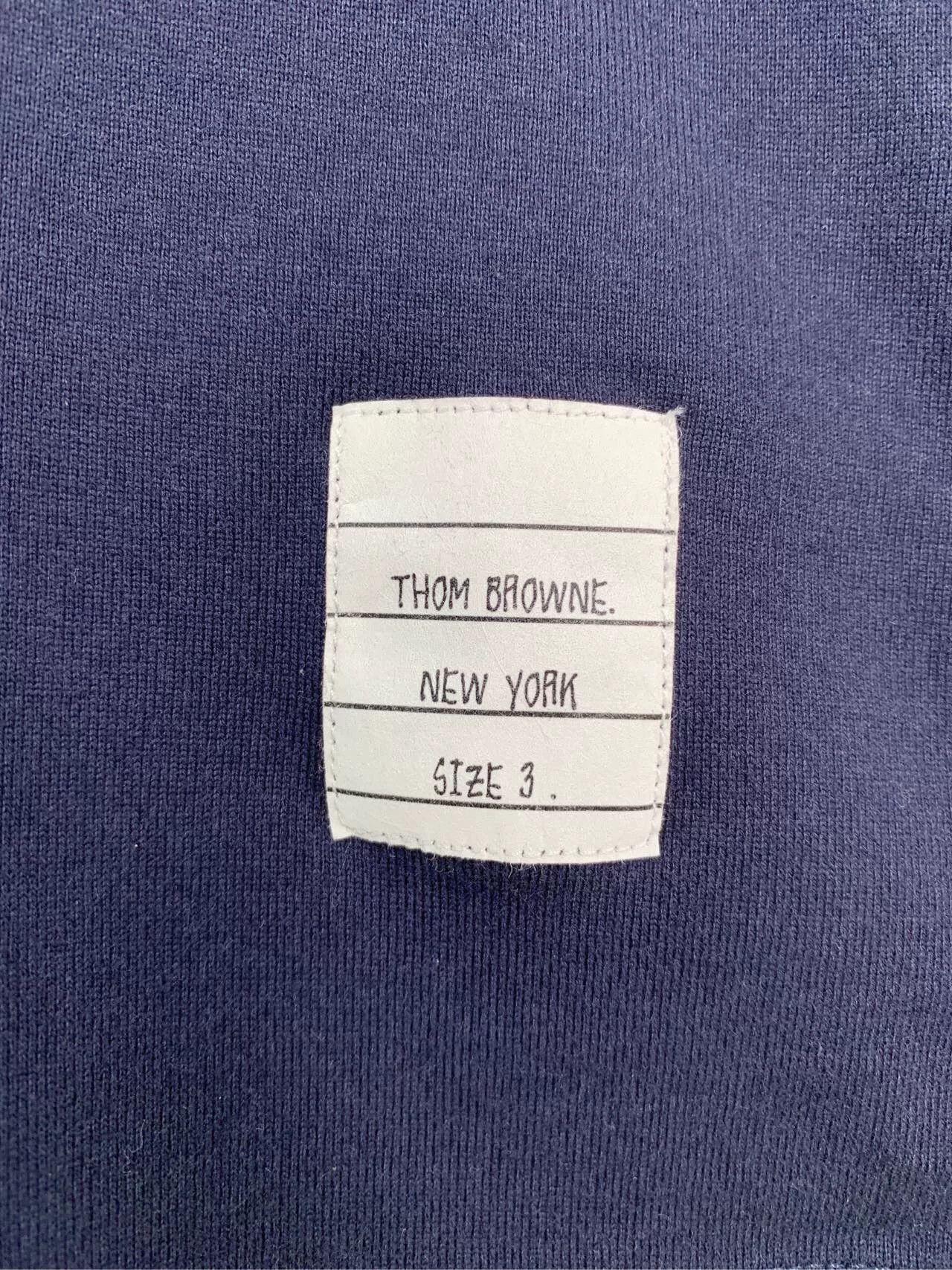 Thom Browne Thom Browne Striped Pocket Navy T-Shirt Size 3 Size US L / EU 52-54 / 3 - 7 Thumbnail