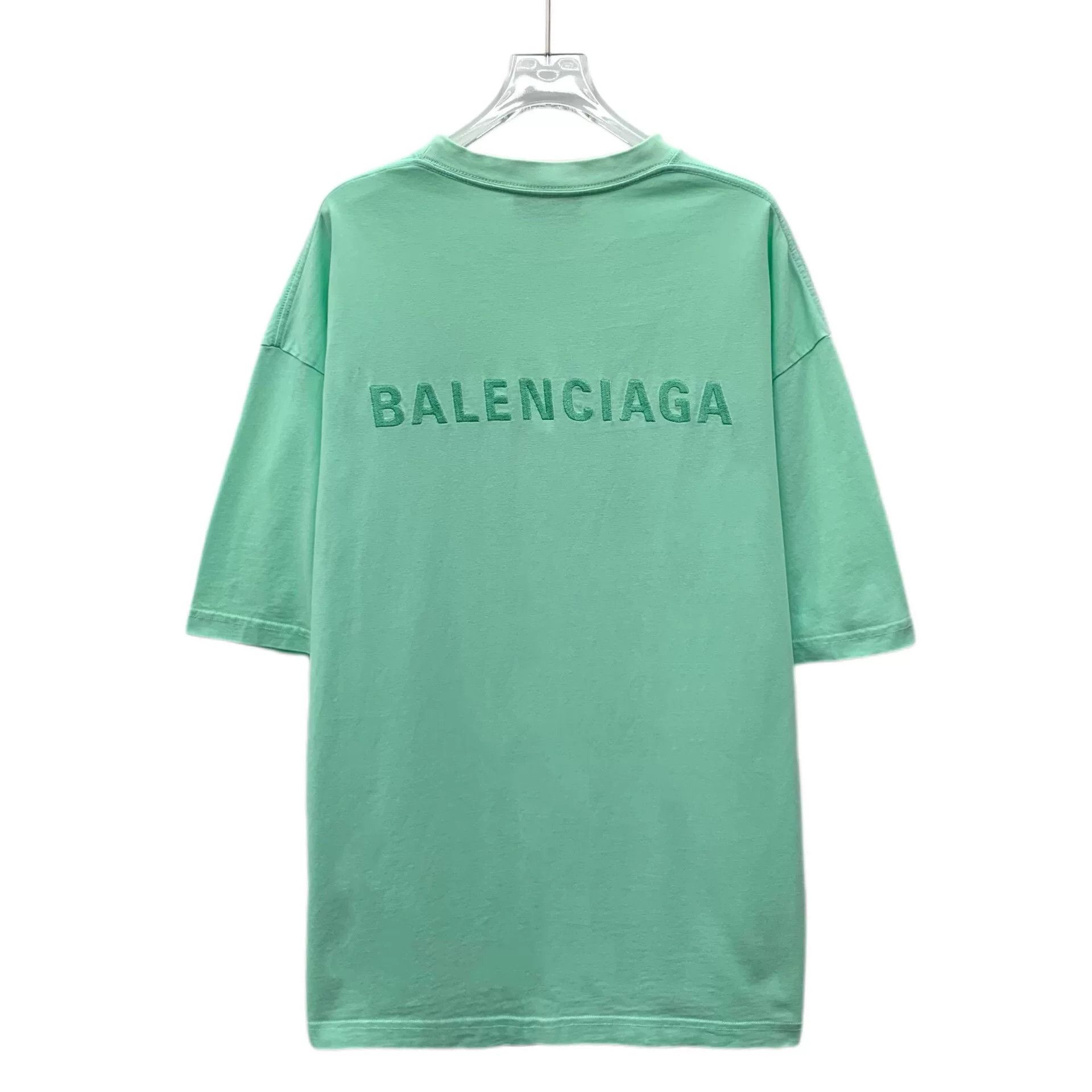 Balenciaga Balenciaga Logo Embroidered Cotton T-Shirt Size L Size US L / EU 52-54 / 3 - 3 Thumbnail