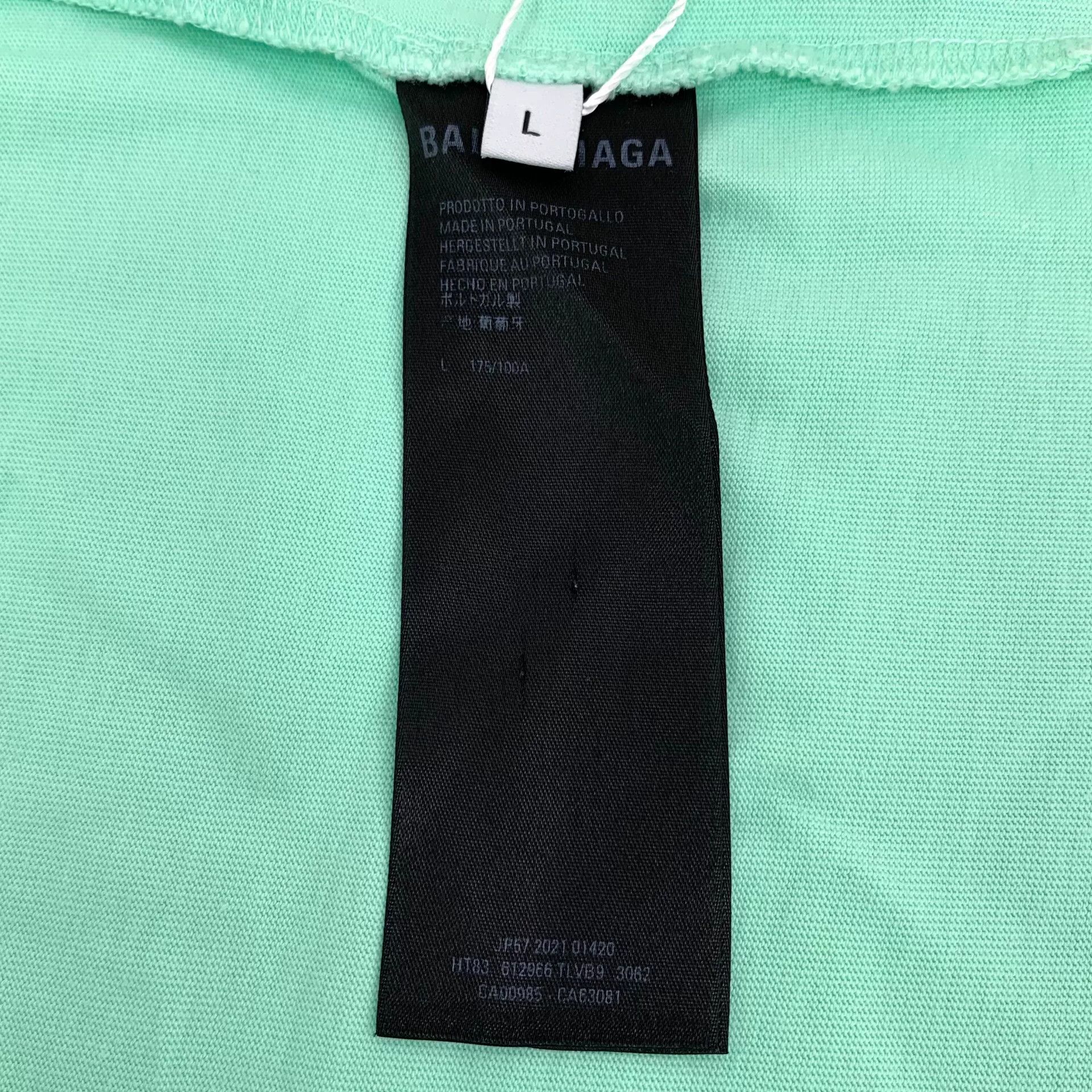 Balenciaga Balenciaga Logo Embroidered Cotton T-Shirt Size L Size US L / EU 52-54 / 3 - 7 Thumbnail