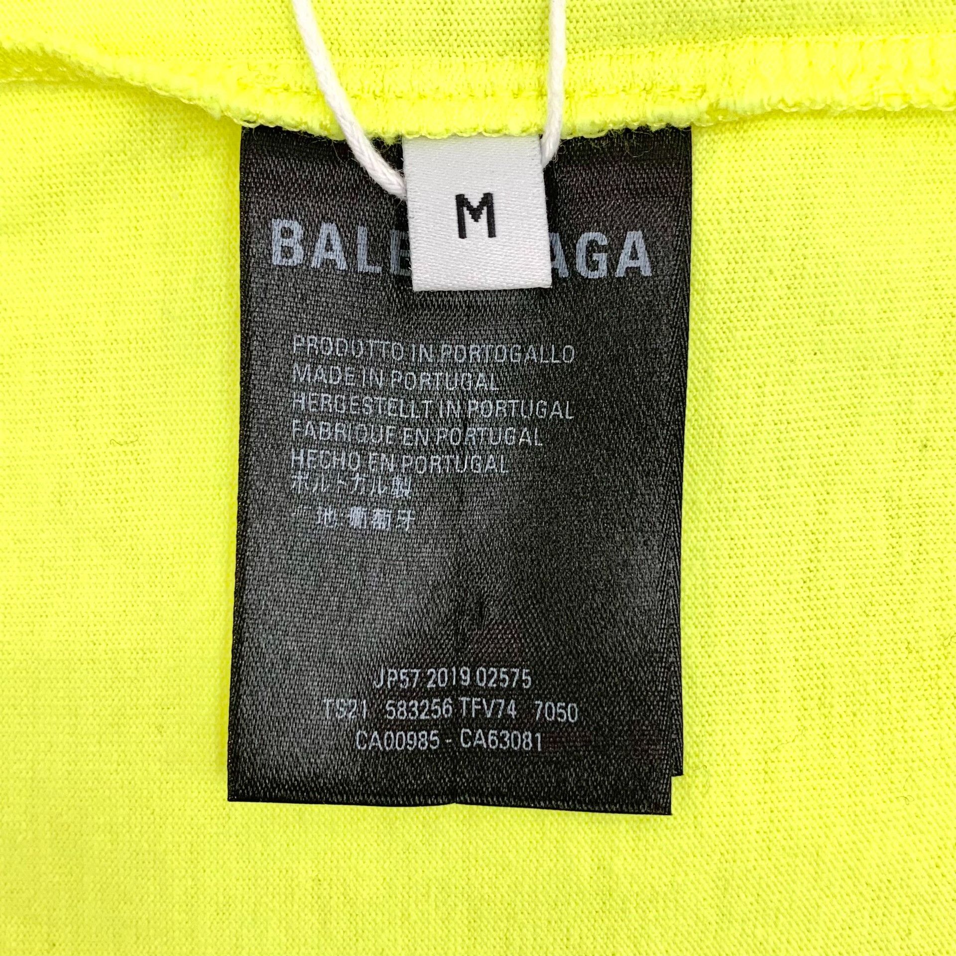 Balenciaga Balenciaga Neon Embroidered Logo T-Shirt US M Size US M / EU 48-50 / 2 - 7 Thumbnail