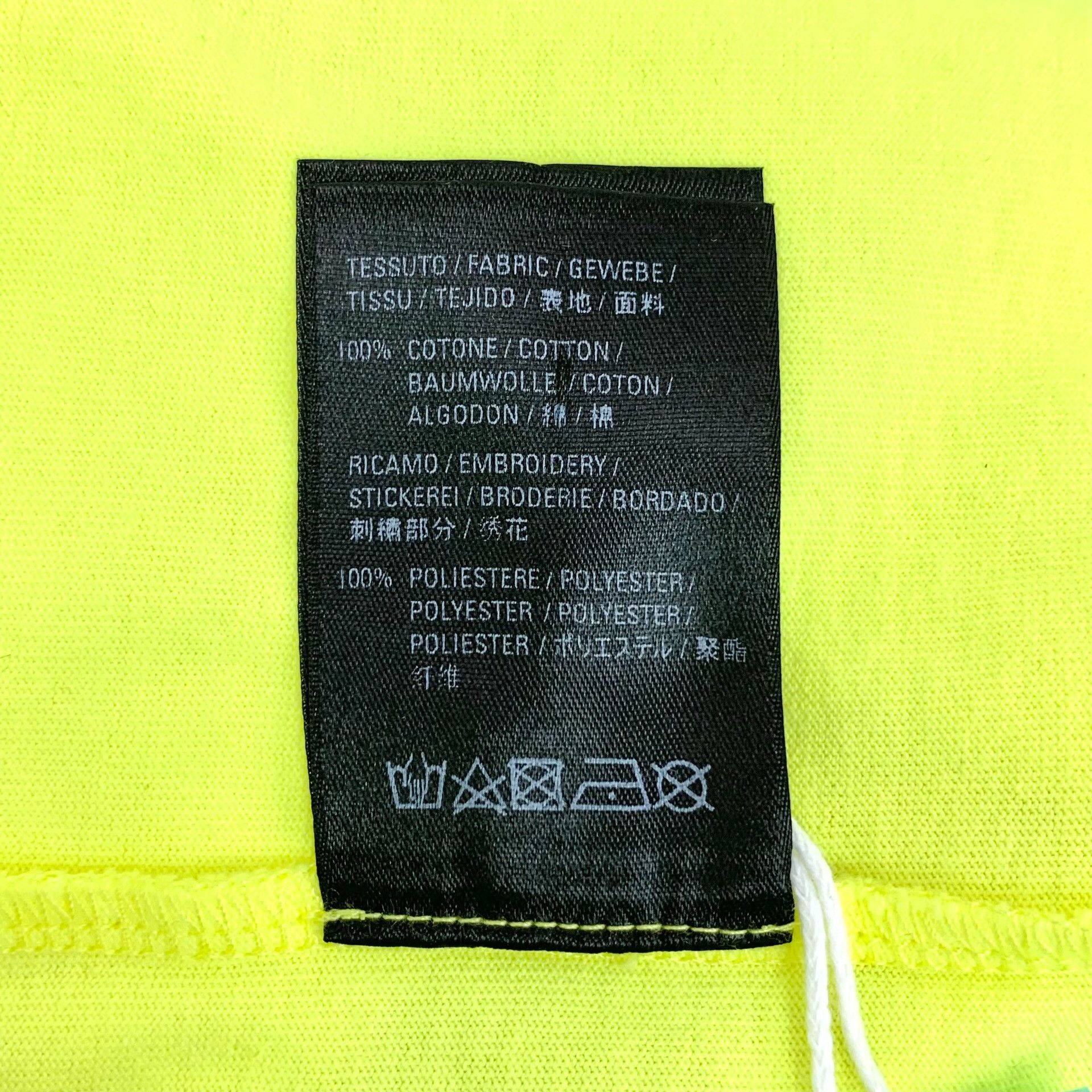 Balenciaga Balenciaga Neon Embroidered Logo T-Shirt US M Size US M / EU 48-50 / 2 - 8 Thumbnail