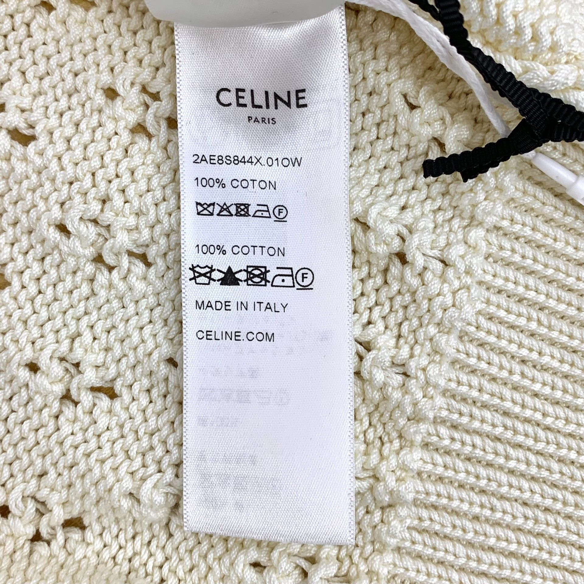 Celine Celine Ribbed Crochet Knit Cardigan Size S Size S / US 4 / IT 40 - 8 Thumbnail