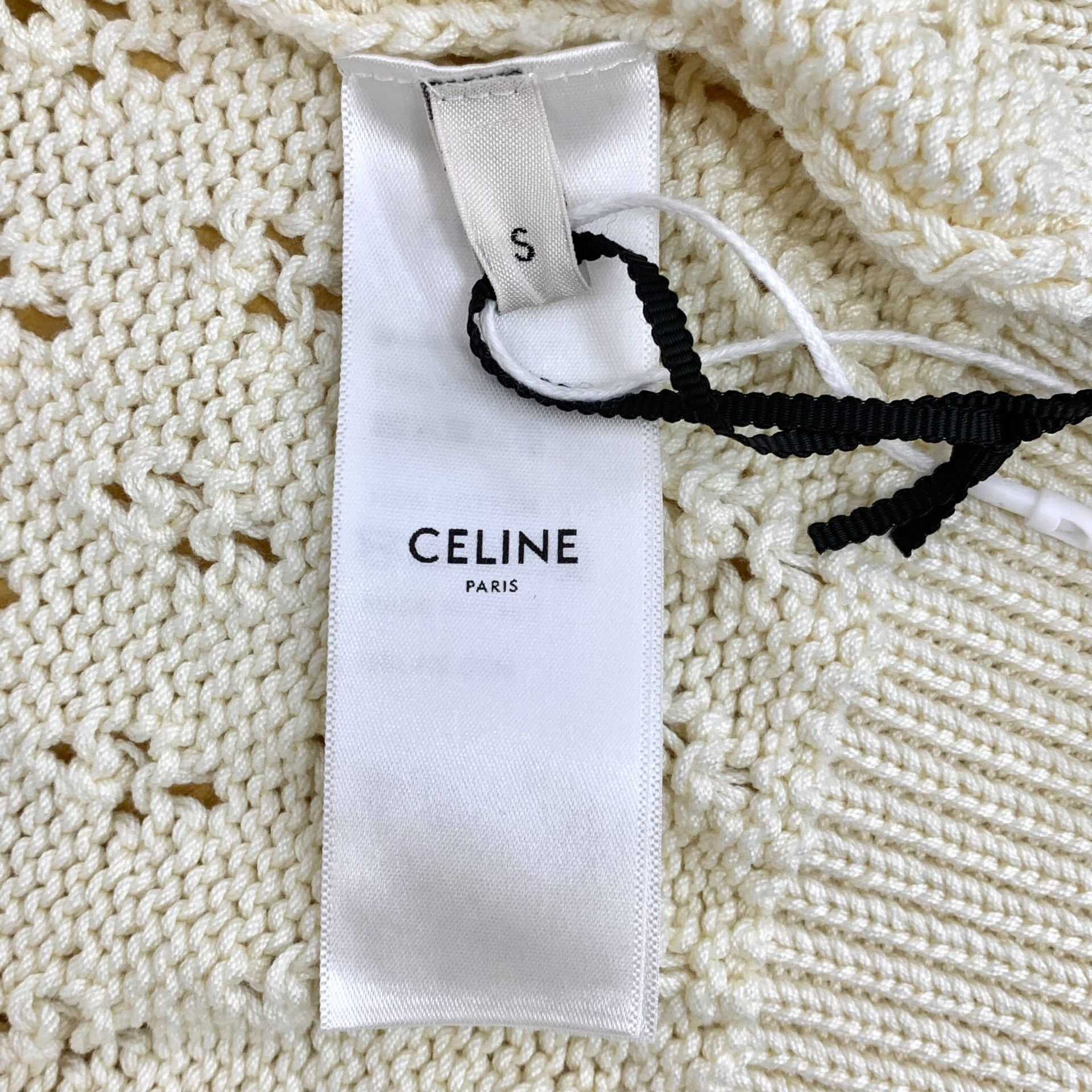Celine Celine Ribbed Crochet Knit Cardigan Size S Size S / US 4 / IT 40 - 7 Thumbnail