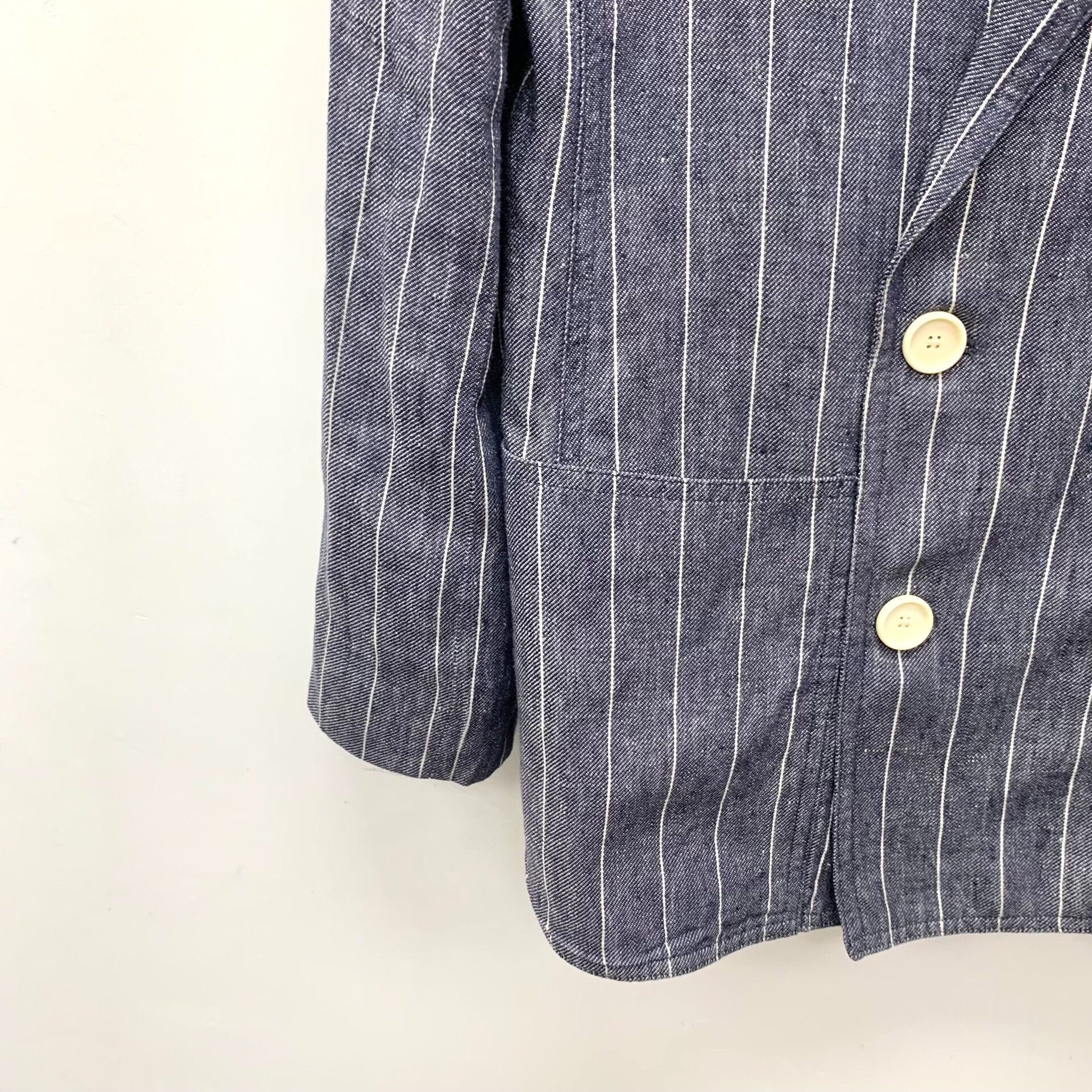 Max Mara MaxMara Striped Linen Double-Breasted Blazer IT 42 Size M / US 6-8 / IT 42-44 - 5 Thumbnail