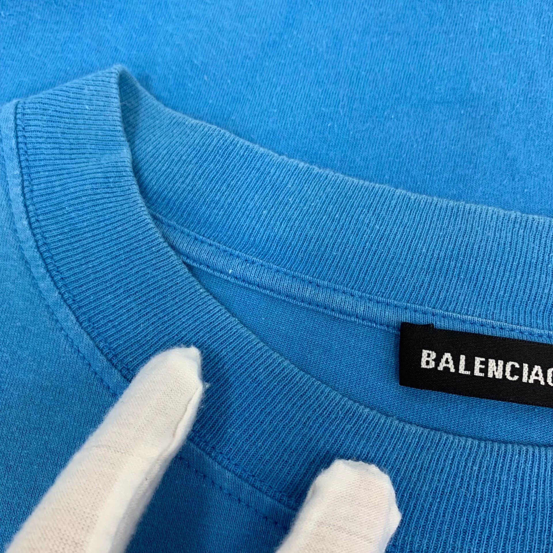 Balenciaga Balenciaga Logo Embroidery Cotton T-Shirt Size M Size US M / EU 48-50 / 2 - 10 Thumbnail