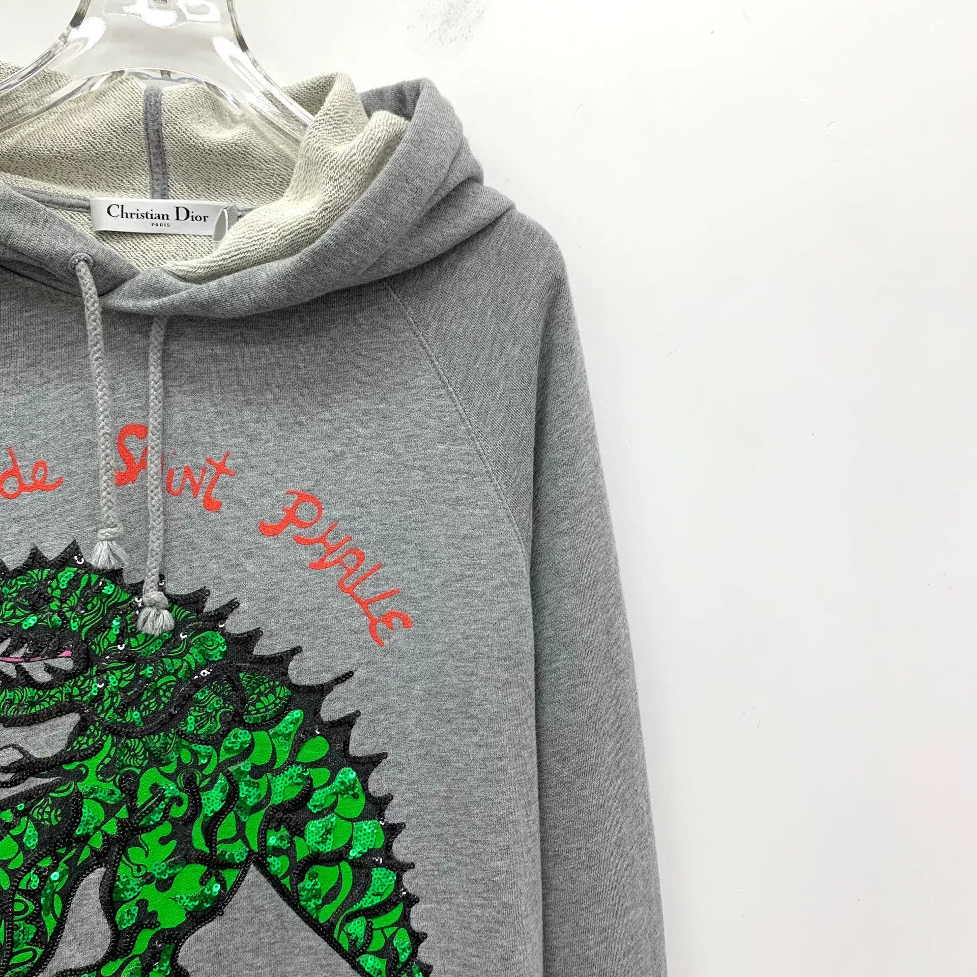 Dior Dior Niki de Saint Phalle Sequin Dinosaur Hoodie Size S Size US S / EU 44-46 / 1 - 4 Thumbnail