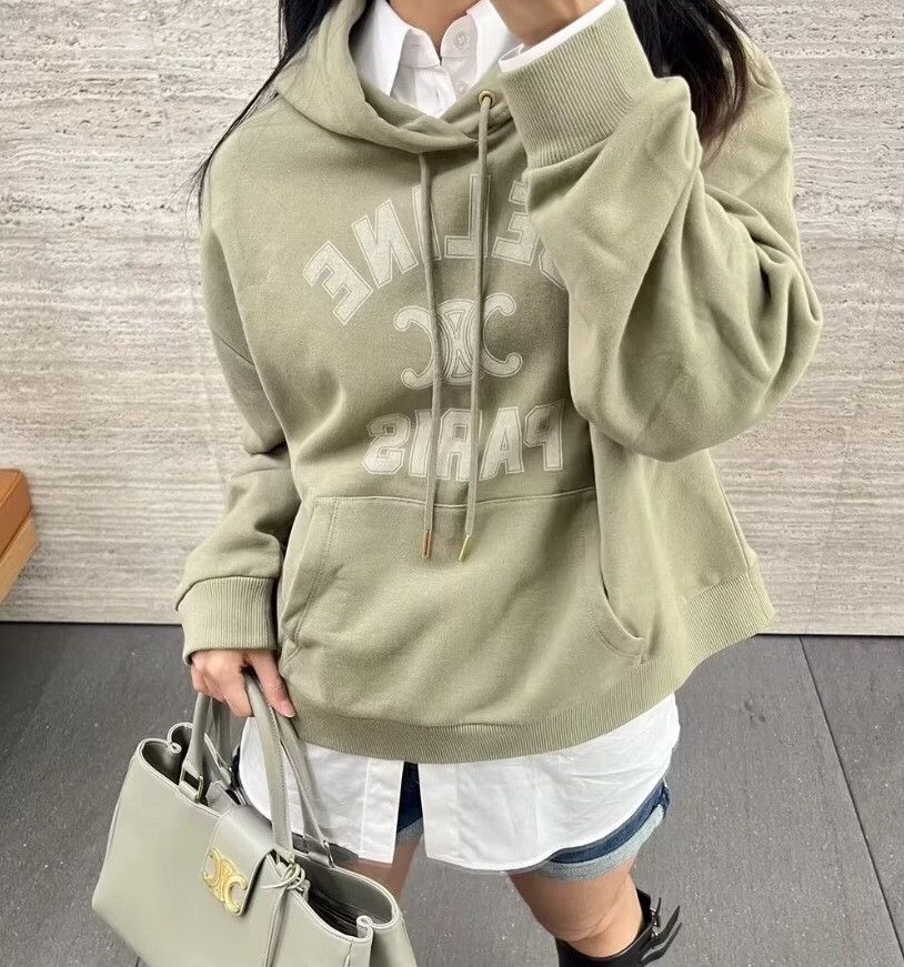 Celine Celine Logo Print Cotton Hoodie Size S Size S / US 4 / IT 40 - 10 Thumbnail