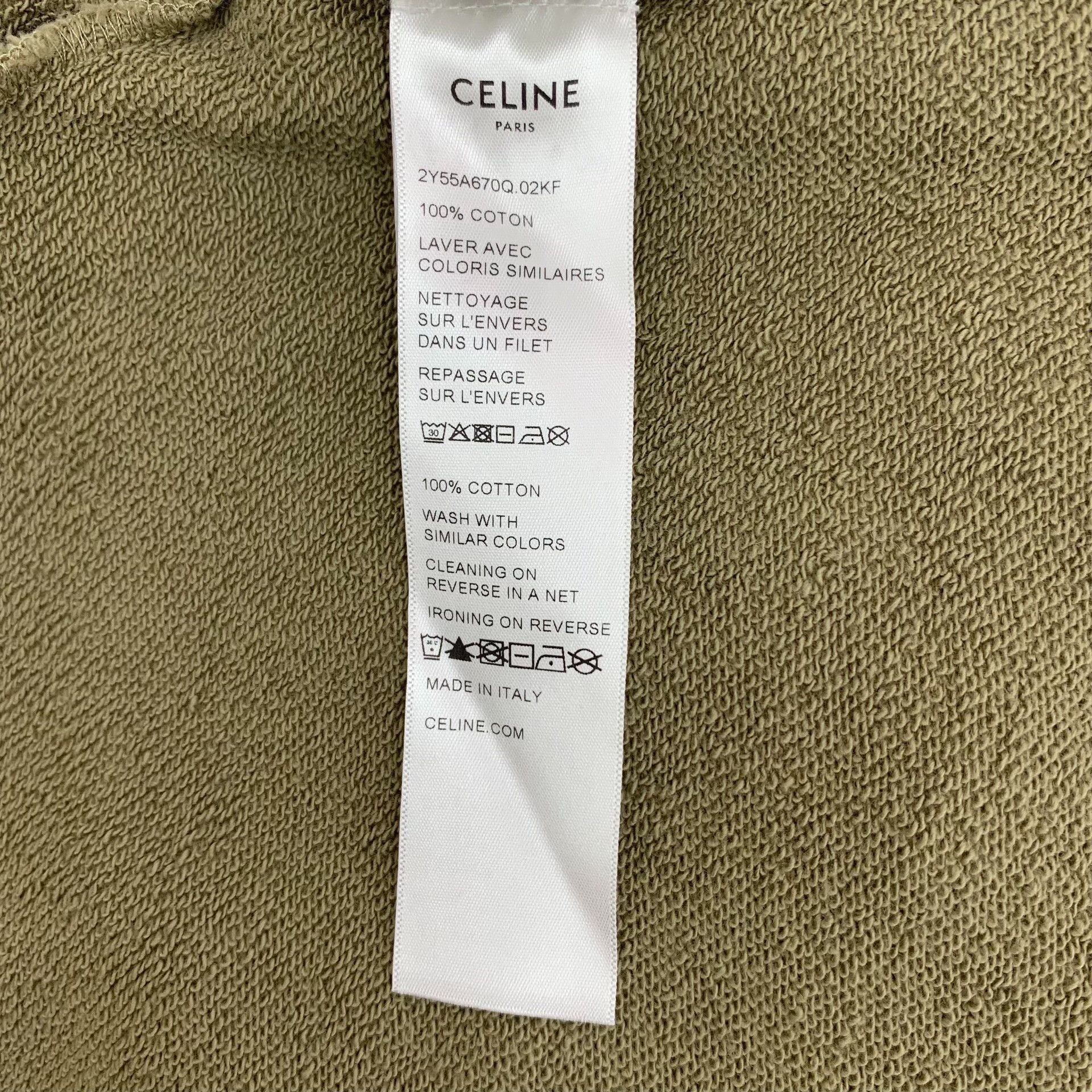 Celine Celine Logo Print Cotton Hoodie Size S Size S / US 4 / IT 40 - 8 Thumbnail