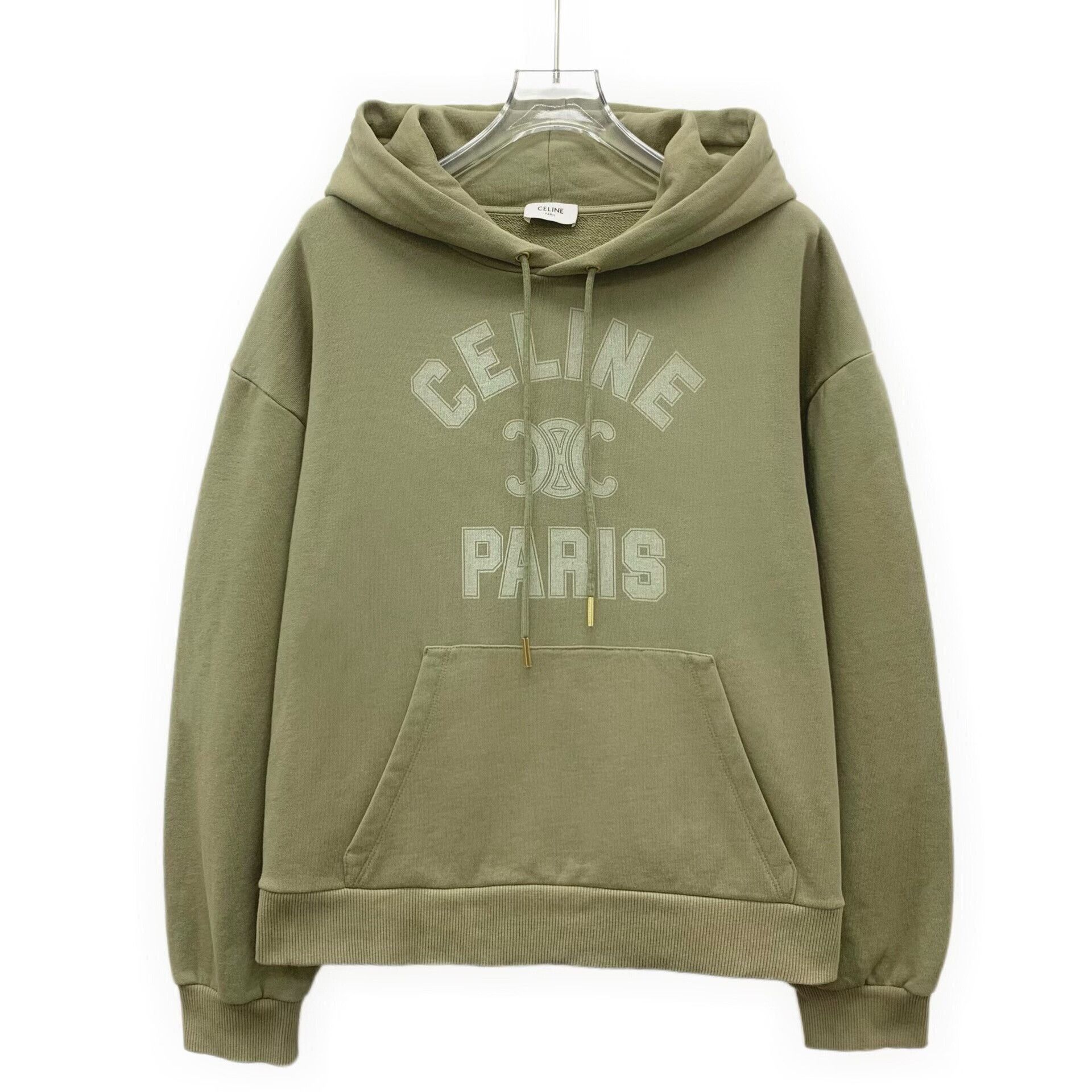 Celine Celine Logo Print Cotton Hoodie Size S Size S / US 4 / IT 40 - 2 Thumbnail