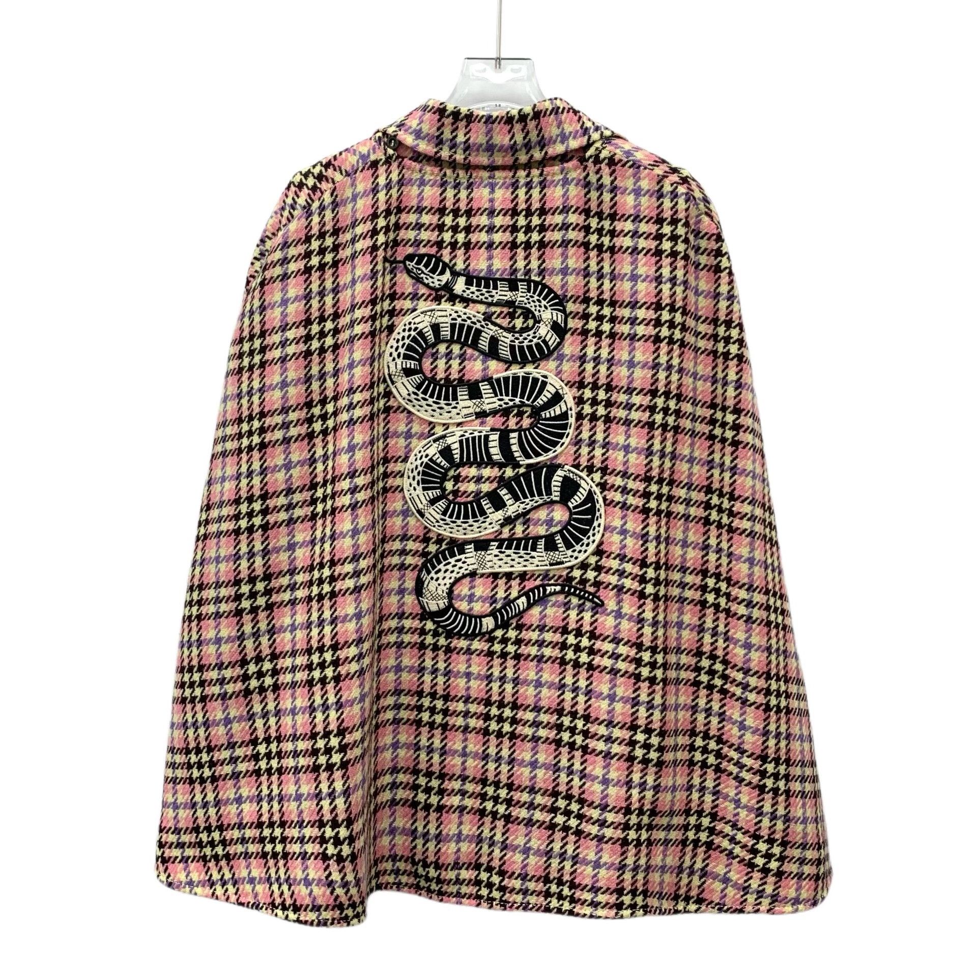 Gucci Gucci Houndstooth Snake Embroidery Cape IT 38 Size XS / US 0-2 / IT 36-38 - 3 Thumbnail