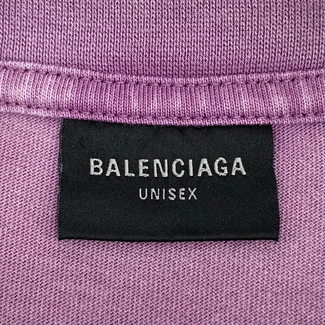Balenciaga Balenciaga Purple Logo Print T-Shirt XL Size US XL / EU 56 / 4 - 6 Thumbnail