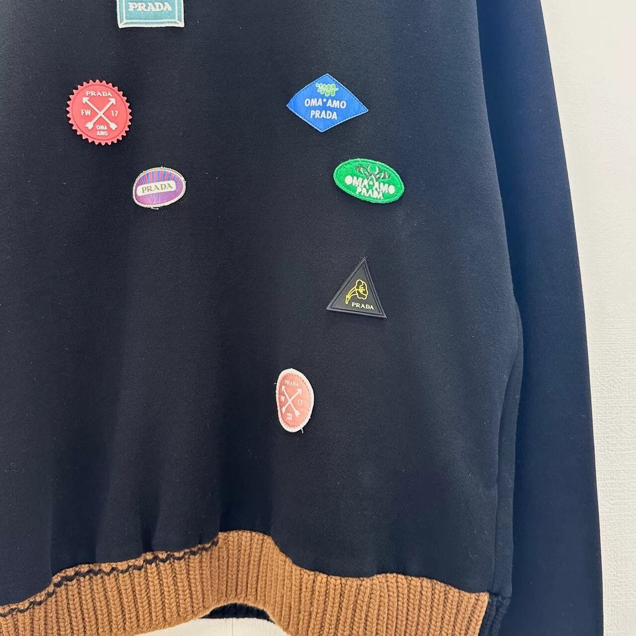 Prada Prada Multi-Badge Cotton Sweatshirt XL Size US XL / EU 56 / 4 - 5 Thumbnail