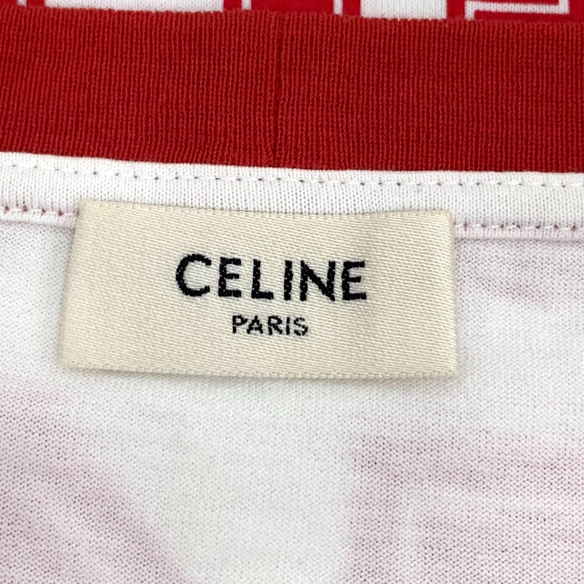 Celine Celine 16 Logo Cropped T-Shirt Size L Size L / US 10 / IT 46 - 6 Thumbnail