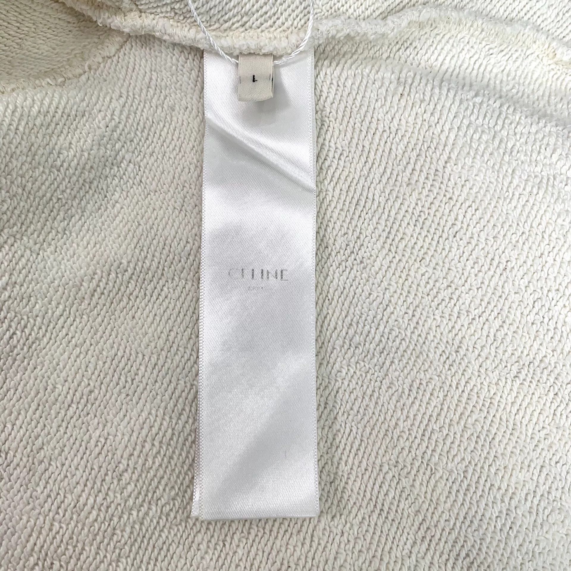 Celine Celine Logo Print Cotton Sweatshirt Size L Size US L / EU 52-54 / 3 - 7 Thumbnail