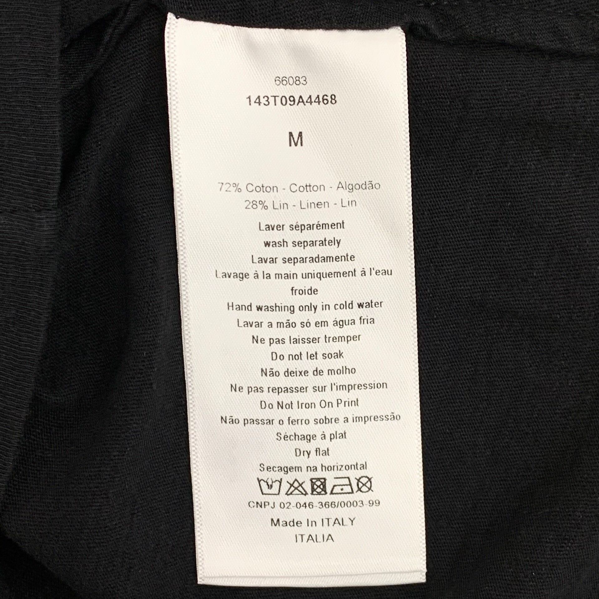 Dior Dior "Diorspatiale" Globe Logo T-Shirt Size M Size US M / EU 48-50 / 2 - 8 Thumbnail
