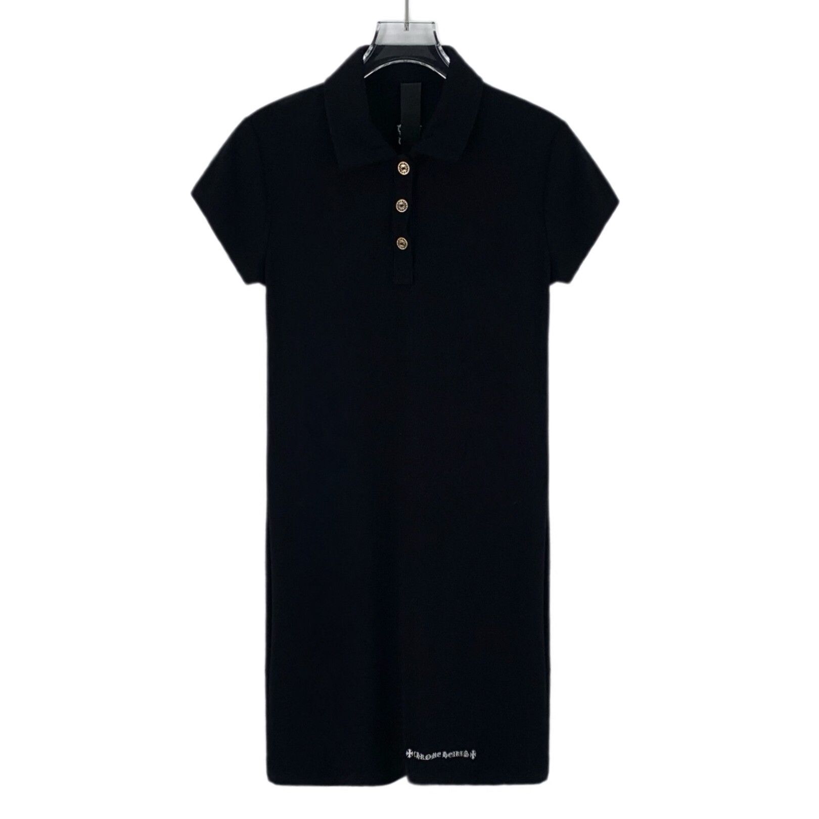 Chrome Hearts Chrome Hearts Sanskrit Logo Polo Mini Dress S Size S / US 4 / IT 40 - 2 Thumbnail