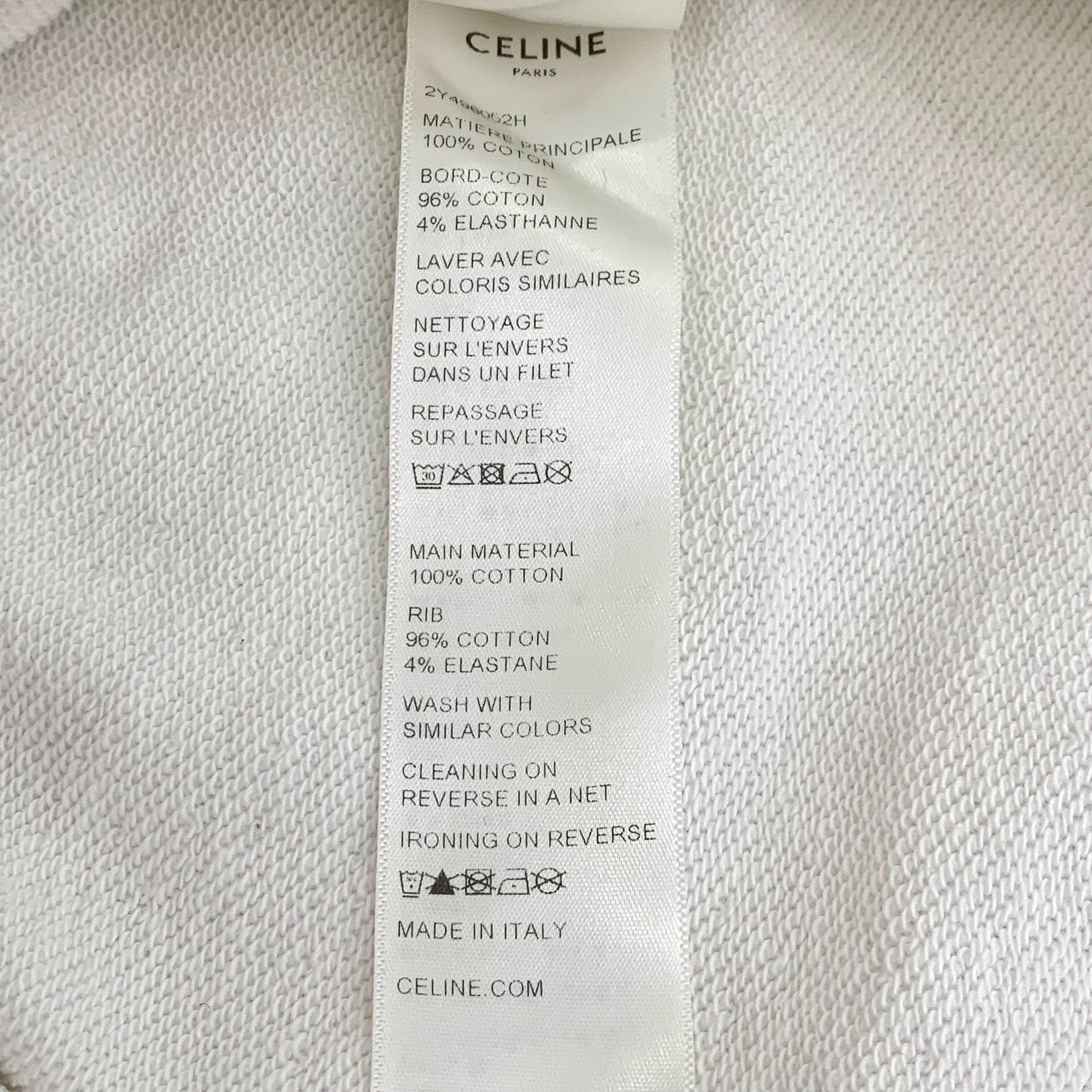 Celine Celine Back Logo Zip-Up Hoodie Size L Size US L / EU 52-54 / 3 - 9 Thumbnail