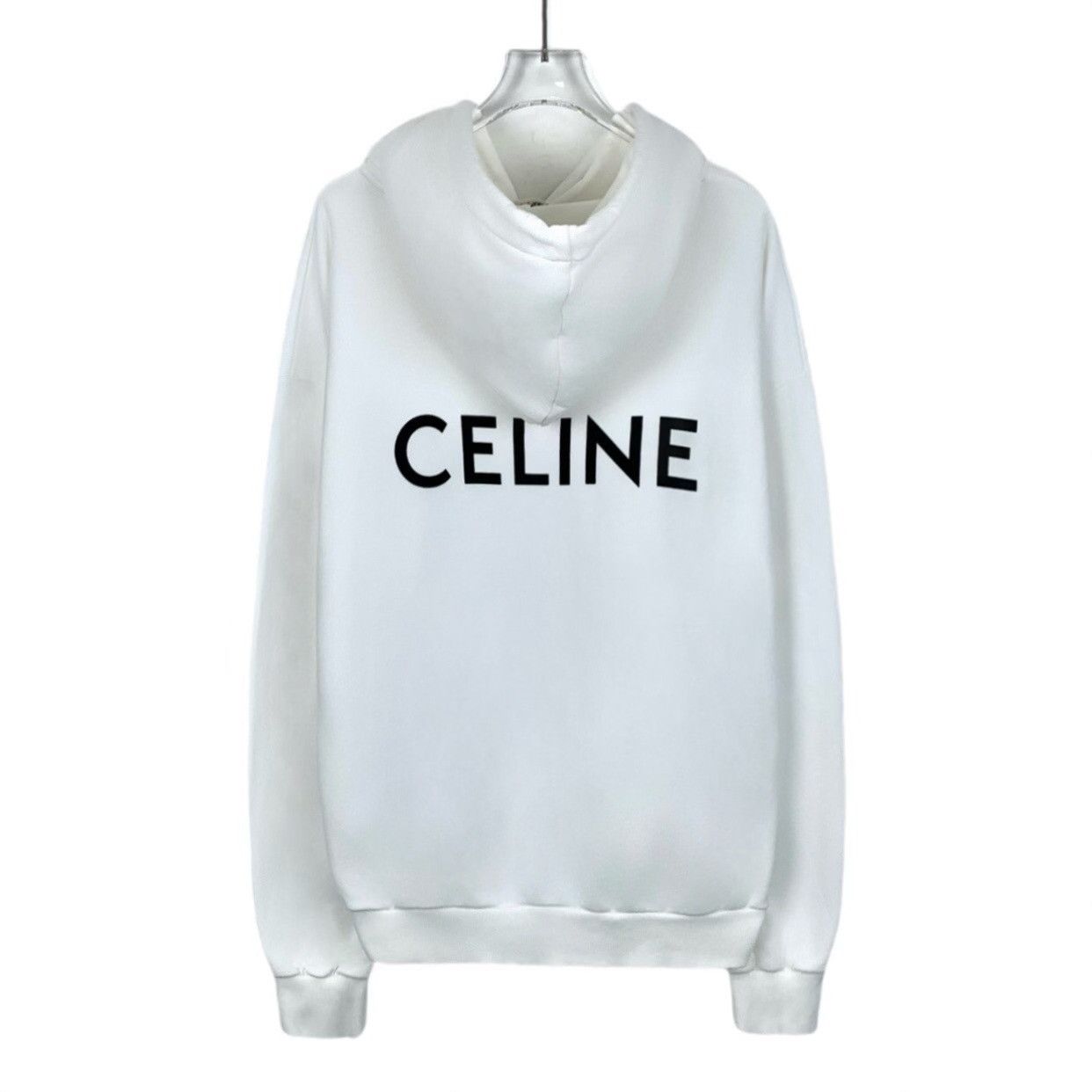 Celine Celine Back Logo Zip-Up Hoodie Size L Size US L / EU 52-54 / 3 - 3 Thumbnail