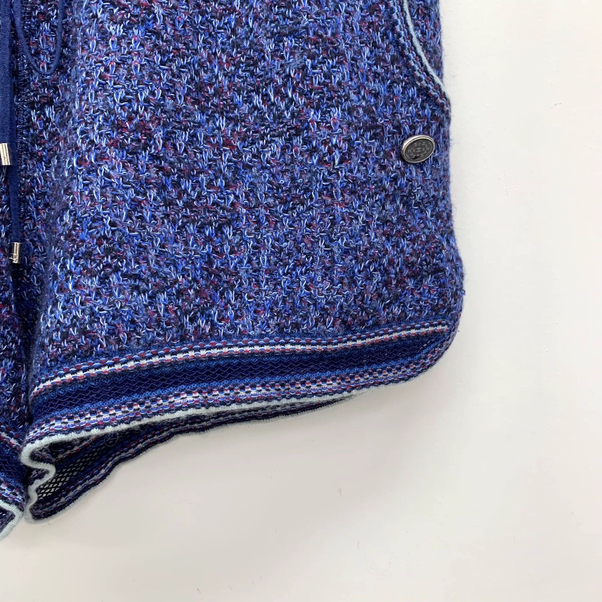 Chanel Chanel Blue Knit Drawstring Shorts 38 Size 27" / US 4 / IT 40 - 5 Thumbnail