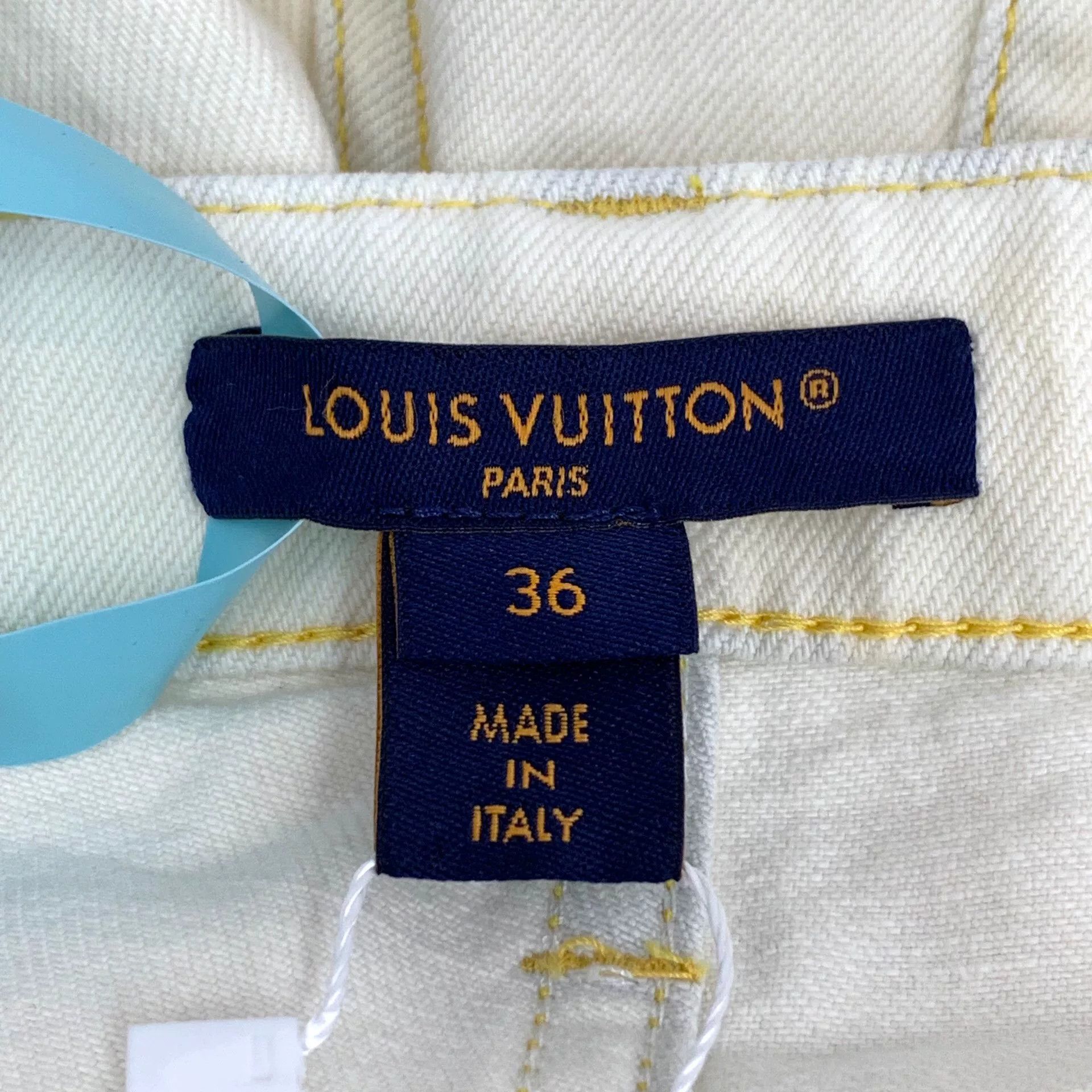 Louis Vuitton Louis Vuitton White Cotton Wide Leg Pants 36 Size 26" / US 2 / IT 38 - 8 Thumbnail