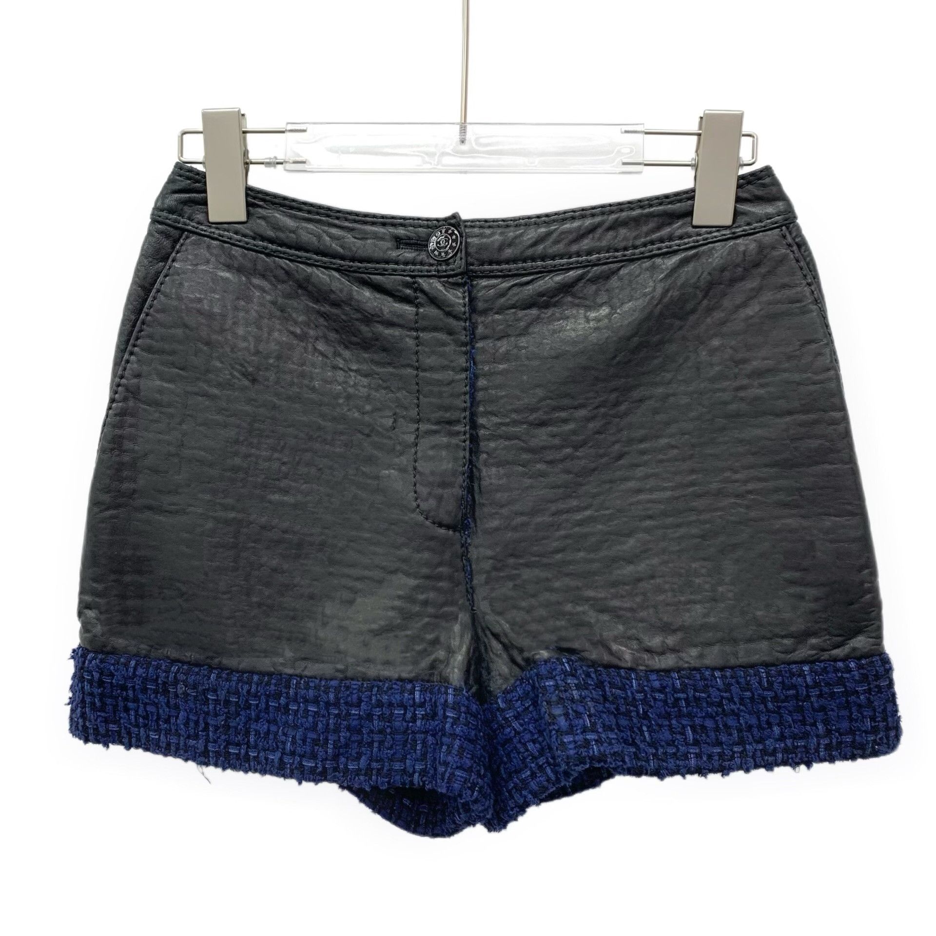 Chanel Chanel Lambskin Tweed Patchwork Shorts 34 Size 25" / US 0 / IT 36 - 2 Thumbnail