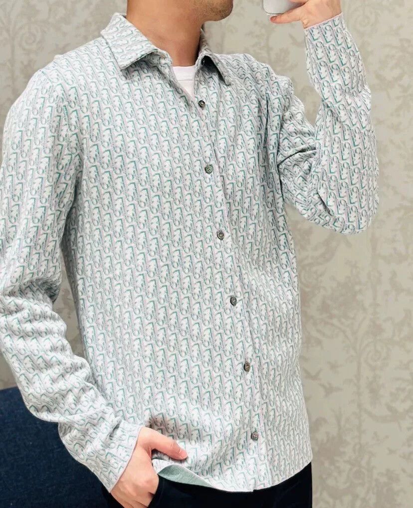 Dior Dior Oblique Jacquard Cotton Shirt S Size US S / EU 44-46 / 1 - 10 Thumbnail
