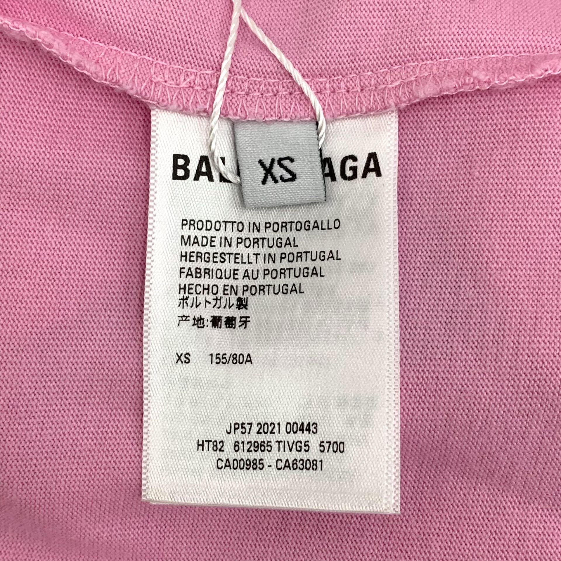 Balenciaga Balenciaga Pink Logo T-Shirt XS Size US XS / EU 42 / 0 - 7 Thumbnail