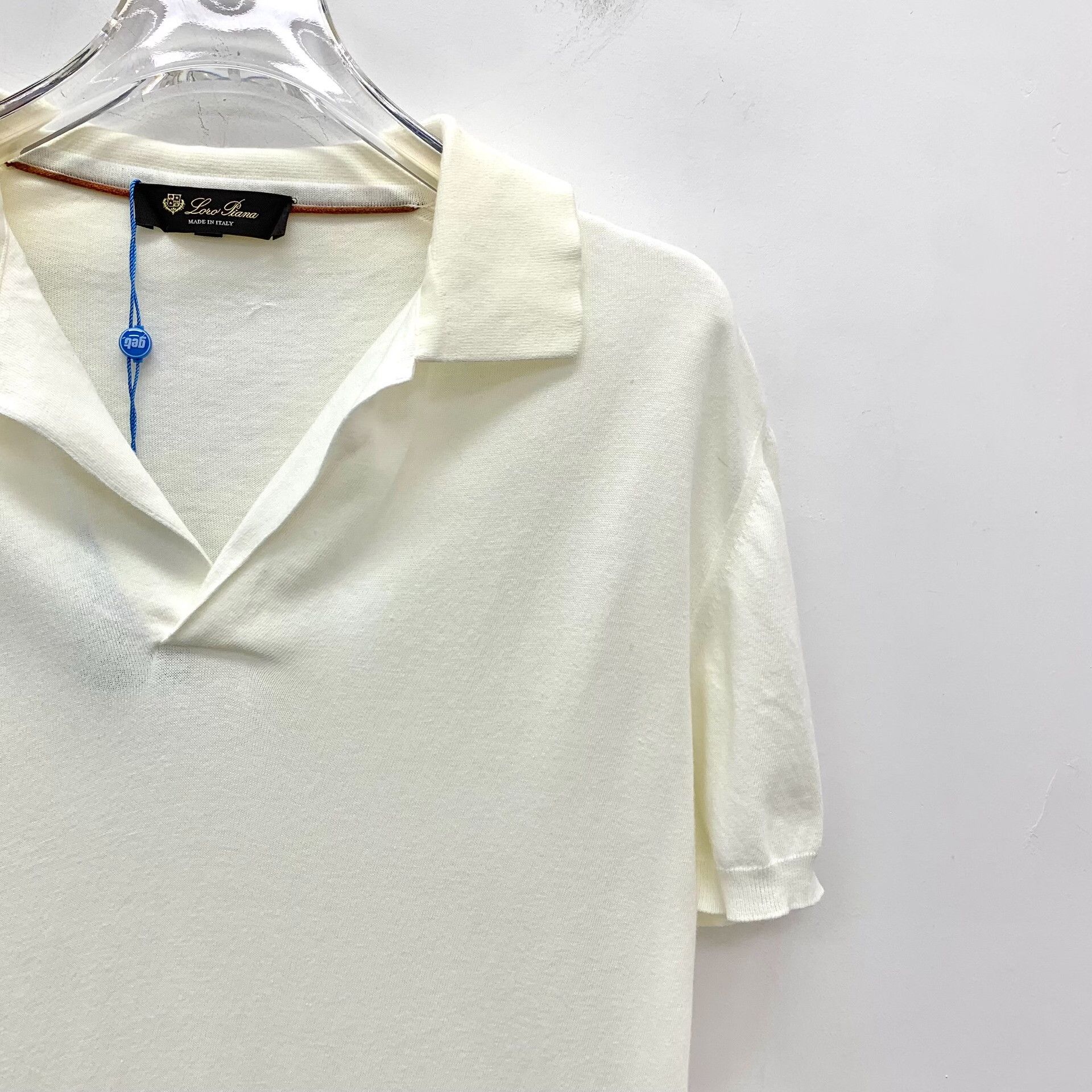 Loro Piana Loro Piana Cotton Knit Short Sleeve Polo Size M Size US M / EU 48-50 / 2 - 4 Thumbnail