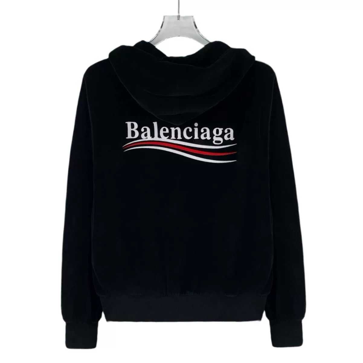Balenciaga Balenciaga Logo Embroidery Zip-Up Hoodie Size L Size US L / EU 52-54 / 3 - 3 Thumbnail