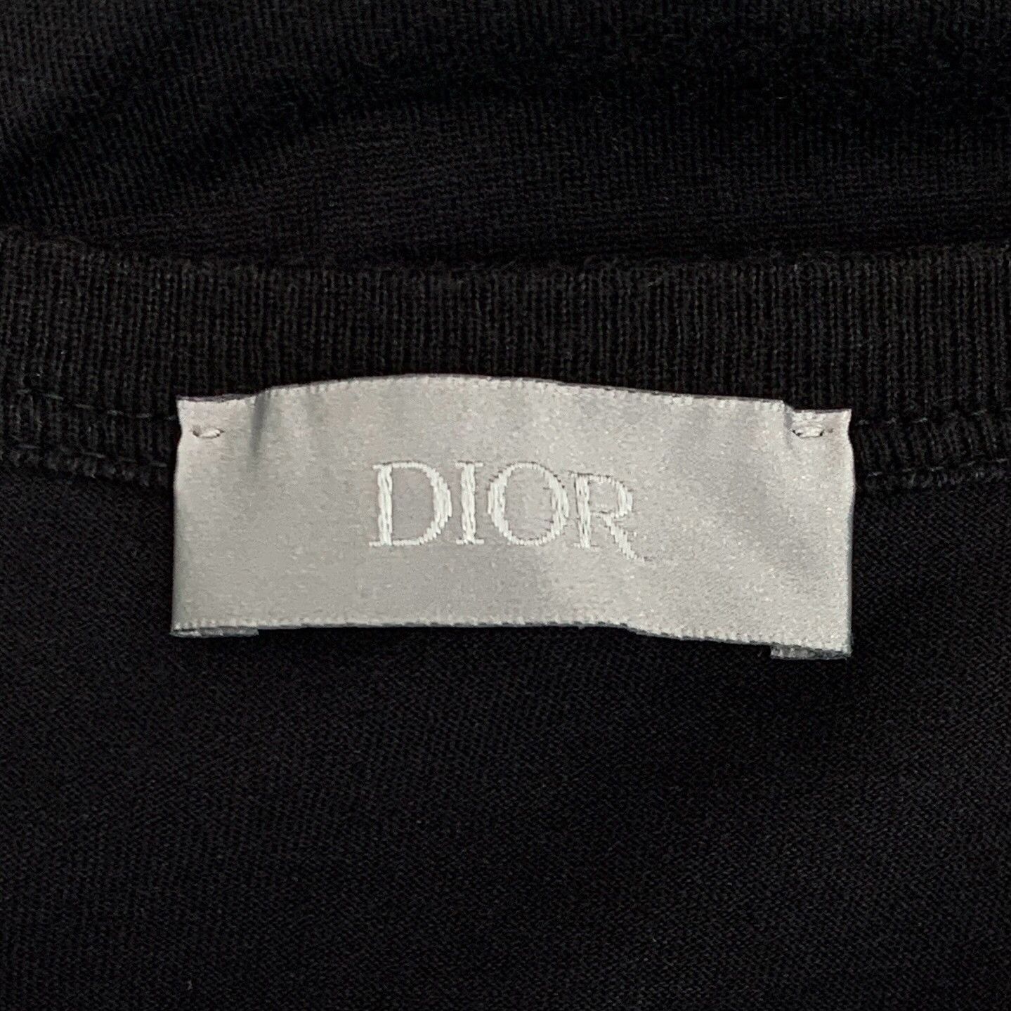 Dior Dior Logo Embroidery Cotton T-Shirt M Size US M / EU 48-50 / 2 - 7 Thumbnail