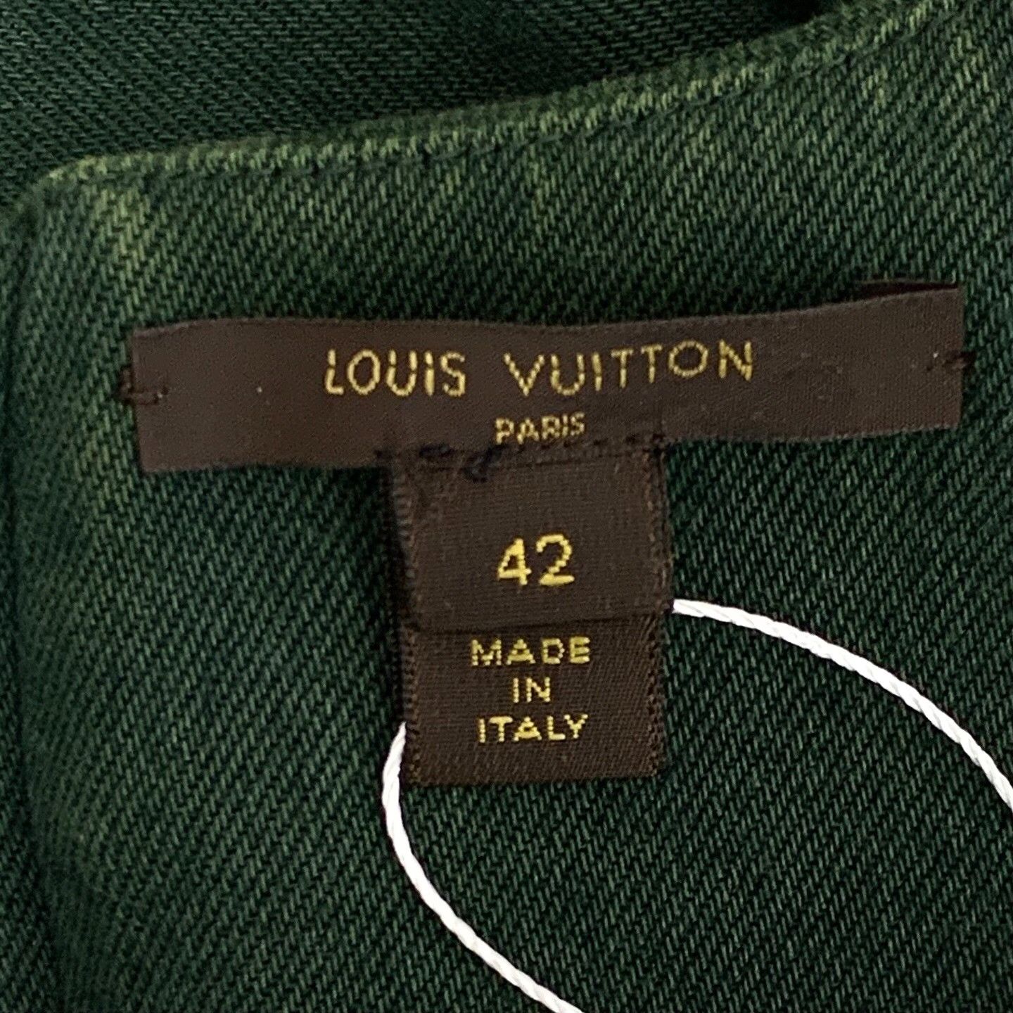 Louis Vuitton Louis Vuitton Dark Green Sleeveless Zip Dress 42 Size M / US 6-8 / IT 42-44 - 6 Thumbnail