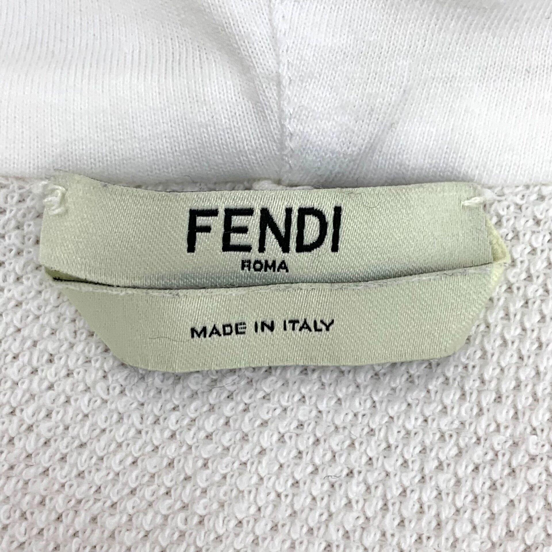 Fendi Fendi Side Logo Tape Zip-up Hoodie White XS Size US XS / EU 42 / 0 - 6 Thumbnail