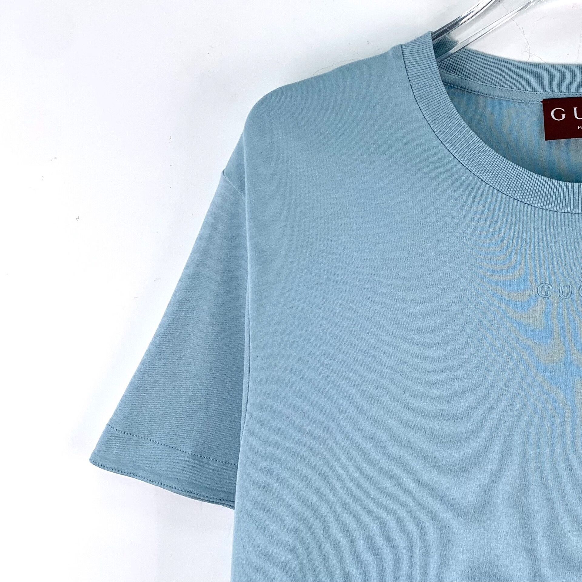 Gucci Gucci Embroidered Logo Cotton T-Shirt Size M Size US M / EU 48-50 / 2 - 4 Thumbnail