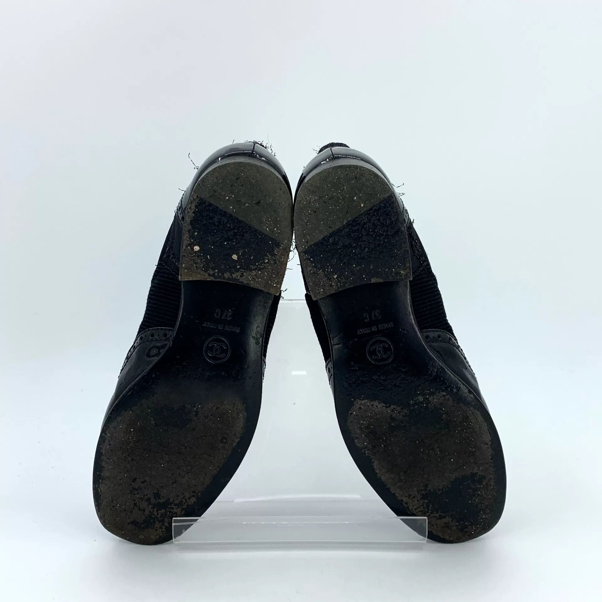 Chanel Chanel Woven Patent Chelsea Boots 37 Size US 7 / IT 37 - 7 Thumbnail