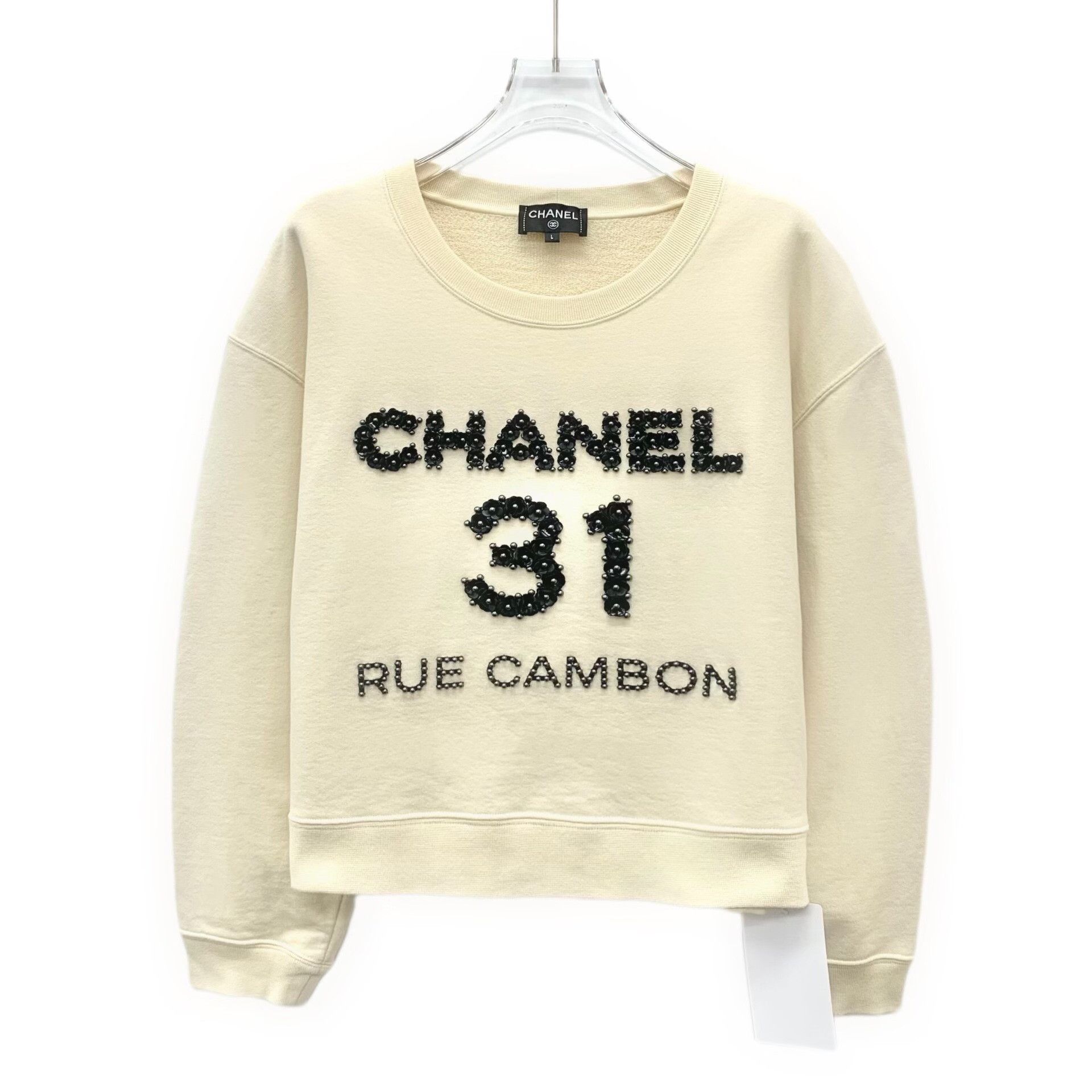 Chanel Chanel Beaded 31 Rue Cambon Sweatshirt Size L Size L / US 10 / IT 46 - 2 Thumbnail