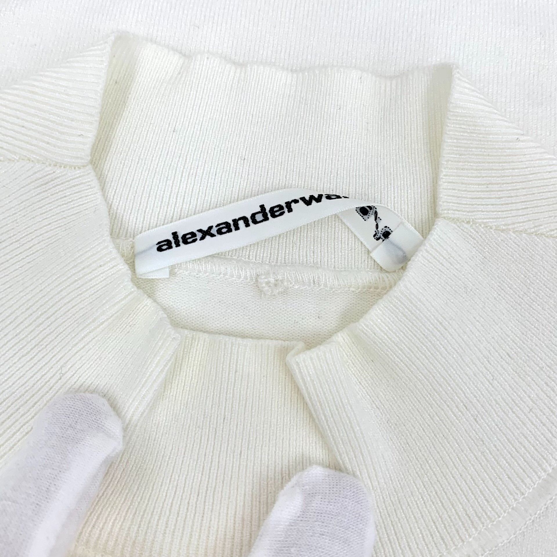 Alexander Wang Alexander Wang Mock Neck Logo T-Shirt S Size S / US 4 / IT 40 - 10 Thumbnail
