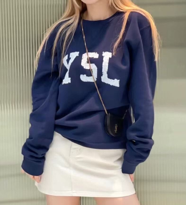 Saint Laurent Paris Saint Laurent YSL Logo Sweatshirt L Size US L / EU 52-54 / 3 - 9 Thumbnail