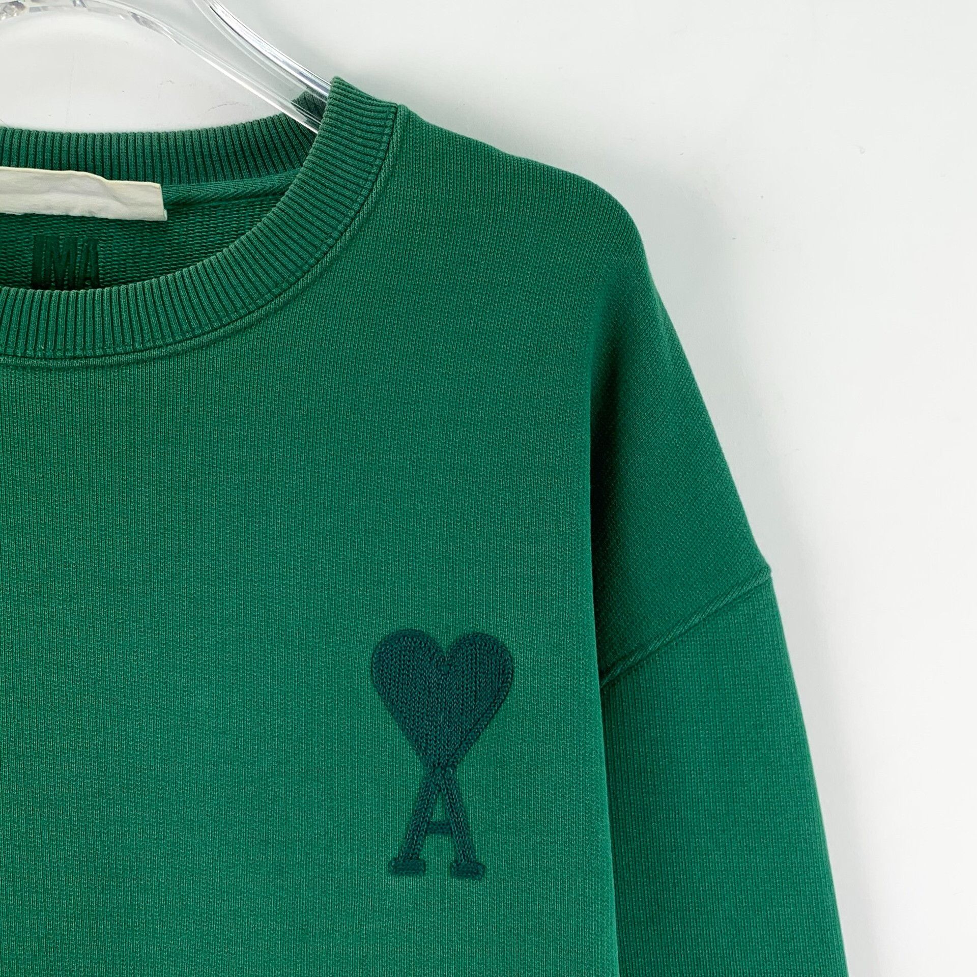 AMI Ami Heart Embroidery Cotton Sweatshirt Size M Size US M / EU 48-50 / 2 - 4 Thumbnail