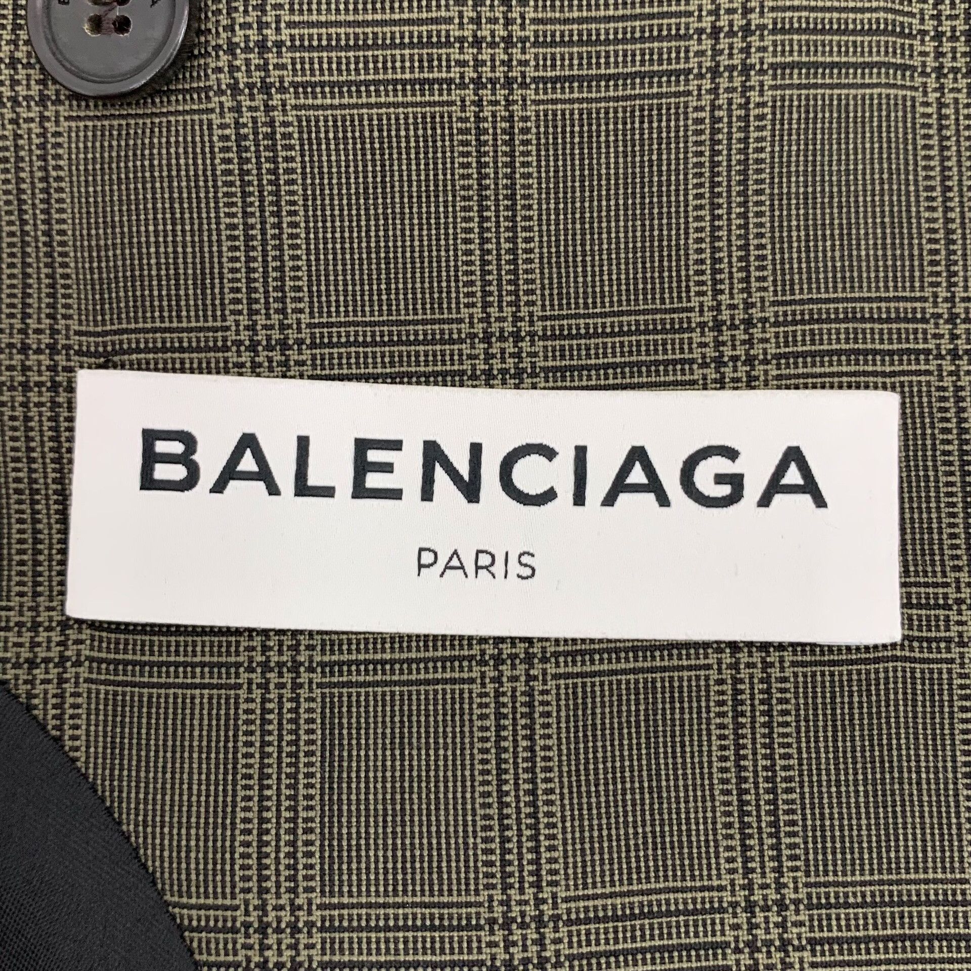 Balenciaga Balenciaga Checked Wool Double Breasted Blazer 36R Size 36R - 6 Thumbnail